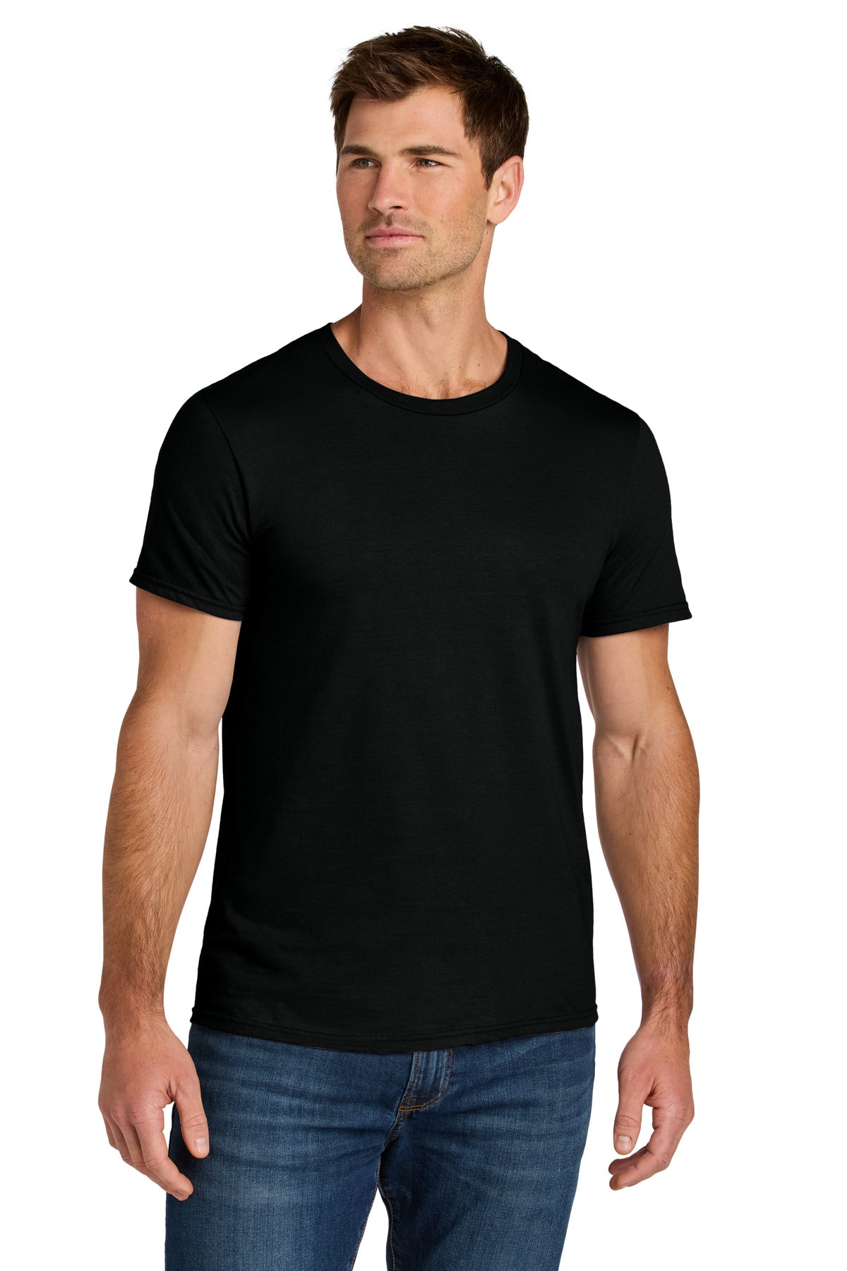 Custom Black Ink Ultimate Unisex Ring Spun Tee IC46M, personalized by SanCanDo Swag in Argyle, TX