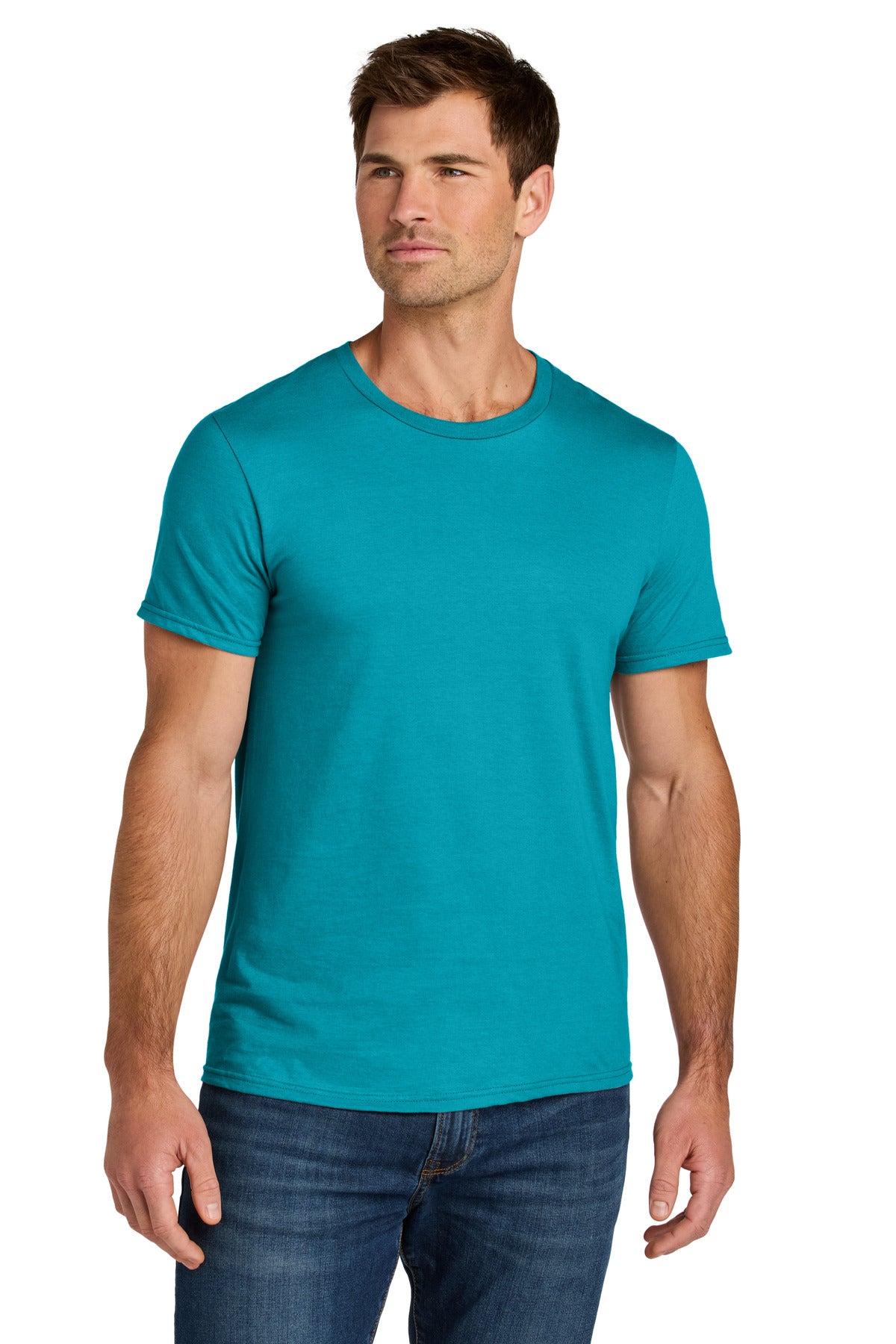 Custom California Blue Ultimate Unisex Ring Spun Tee IC46M, personalized by SanCanDo Swag in Argyle, TX