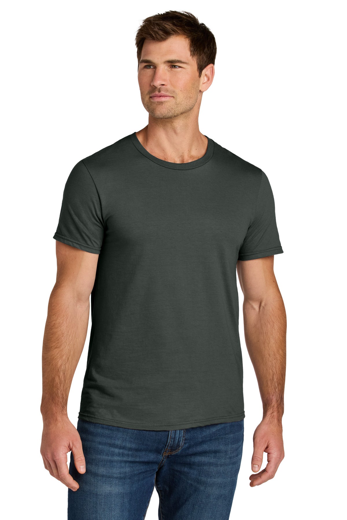 Custom Charcoal Grey Ultimate Unisex Ring Spun Tee IC46M, personalized by SanCanDo Swag in Argyle, TX