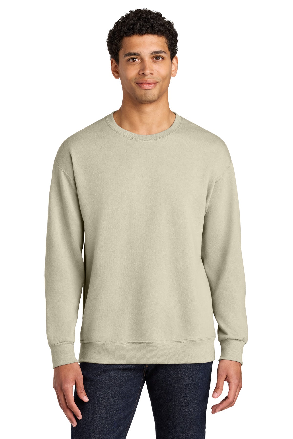 Custom Putty Ultimate Unisex CVC Ring Spun Crewneck IC48M, personalized by SanCanDo Swag in Argyle, TX
