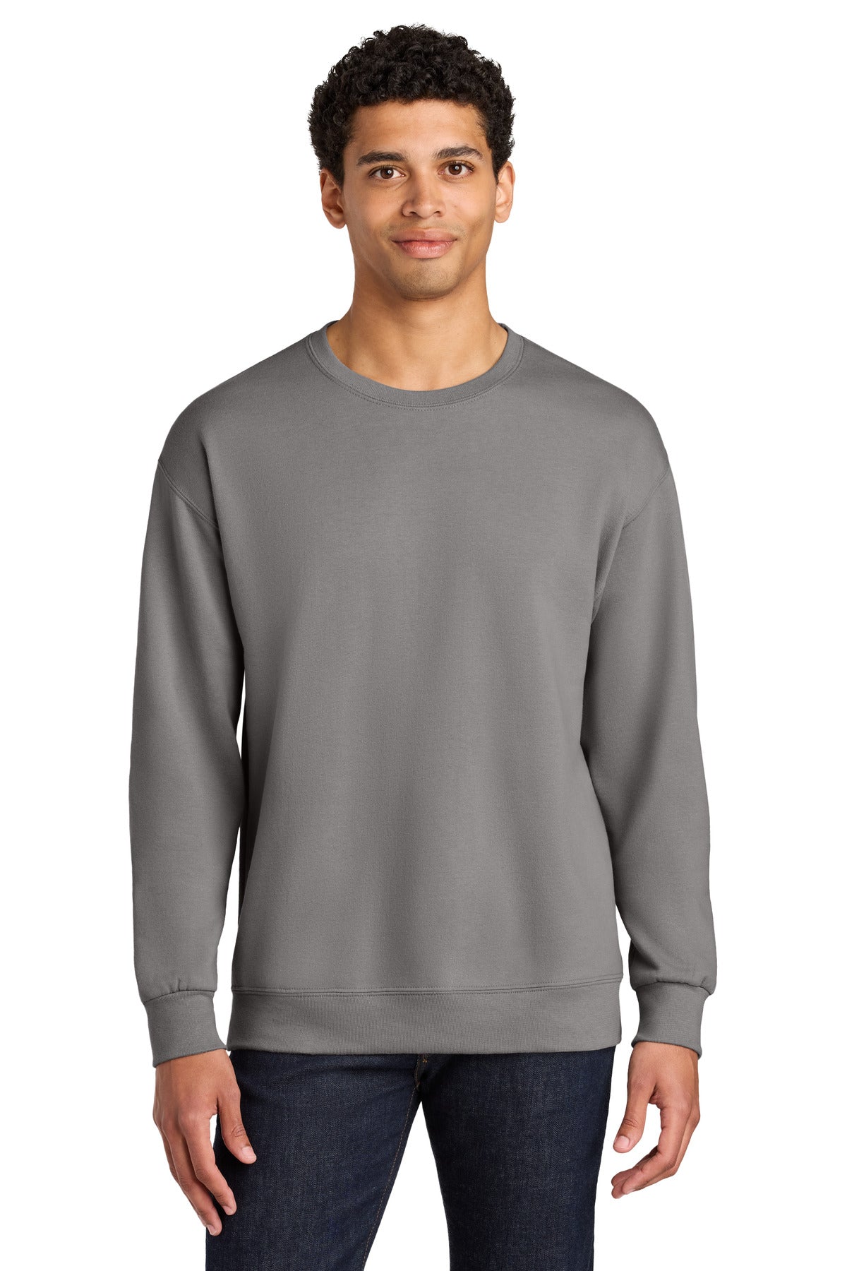 Custom Rock Ultimate Unisex CVC Ring Spun Crewneck IC48M, personalized by SanCanDo Swag in Argyle, TX