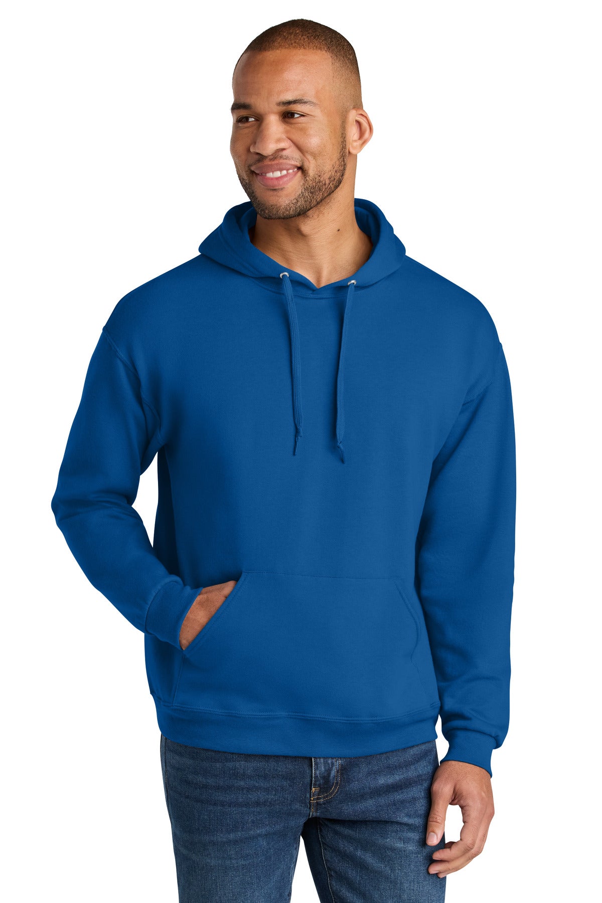 Custom Royal Ultimate Unisex CVC Ring Spun Hoodie IC49M, personalized by SanCanDo Swag in Argyle, TX