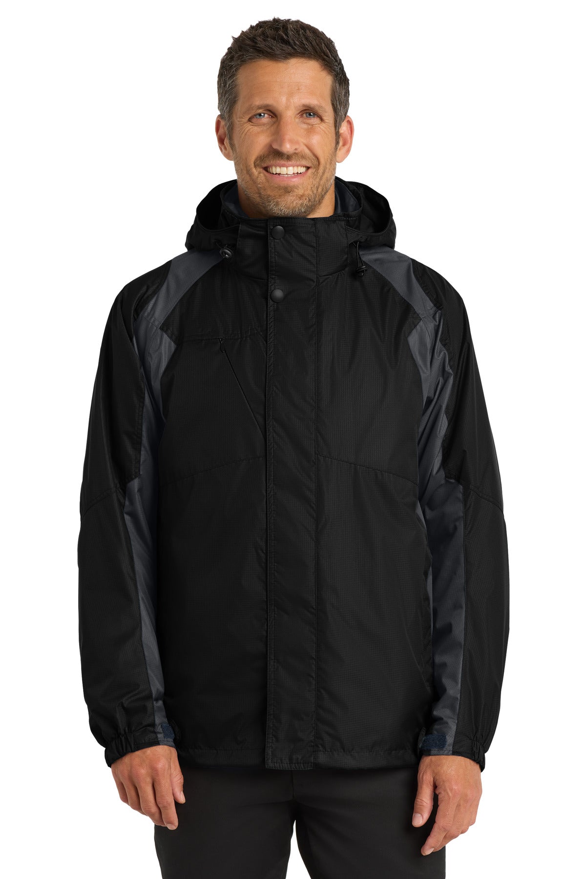 Custom Black/ Ink Grey Ranger 3-in-1 Jacket J310, personalized by SanCanDo Swag in Argyle, TX