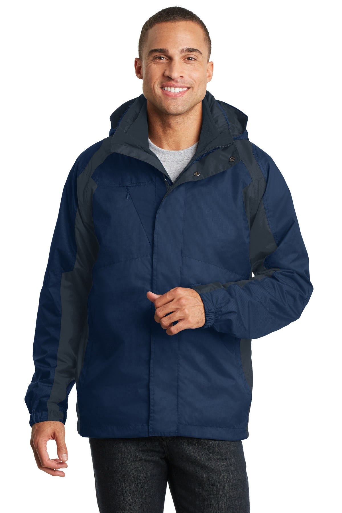 Custom Insignia Blue/ Navy Eclipse Ranger 3-in-1 Jacket J310, personalized by SanCanDo Swag in Argyle, TX