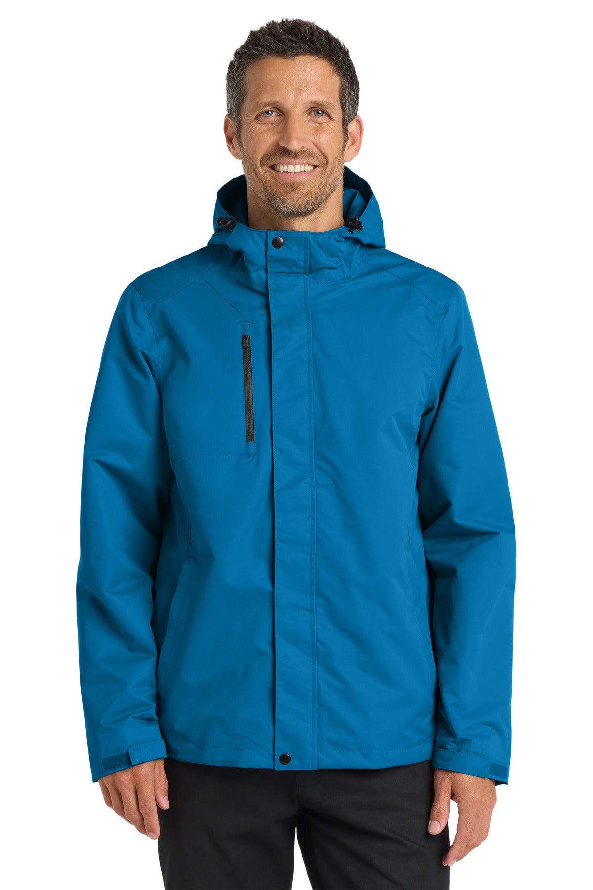 Custom Direct Blue All-Conditions Jacket J331, personalized by SanCanDo Swag in Argyle, TX