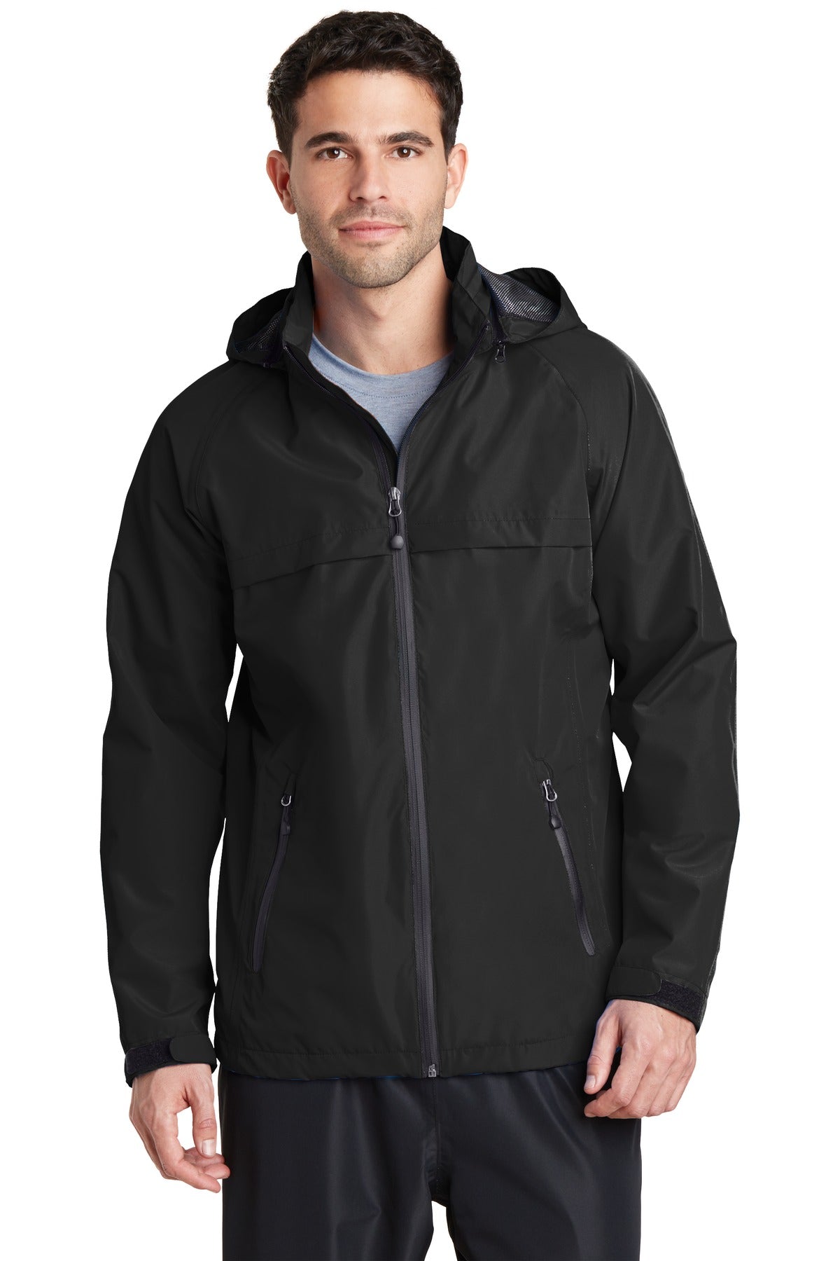 Custom Black Torrent Waterproof Jacket J333, personalized by SanCanDo Swag in Argyle, TX