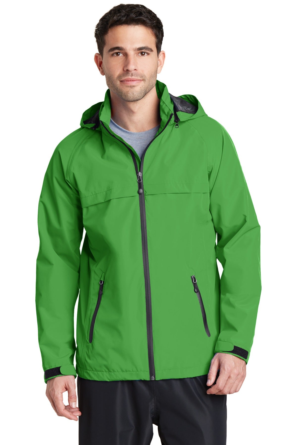 Custom Vine Green Torrent Waterproof Jacket J333, personalized by SanCanDo Swag in Argyle, TX