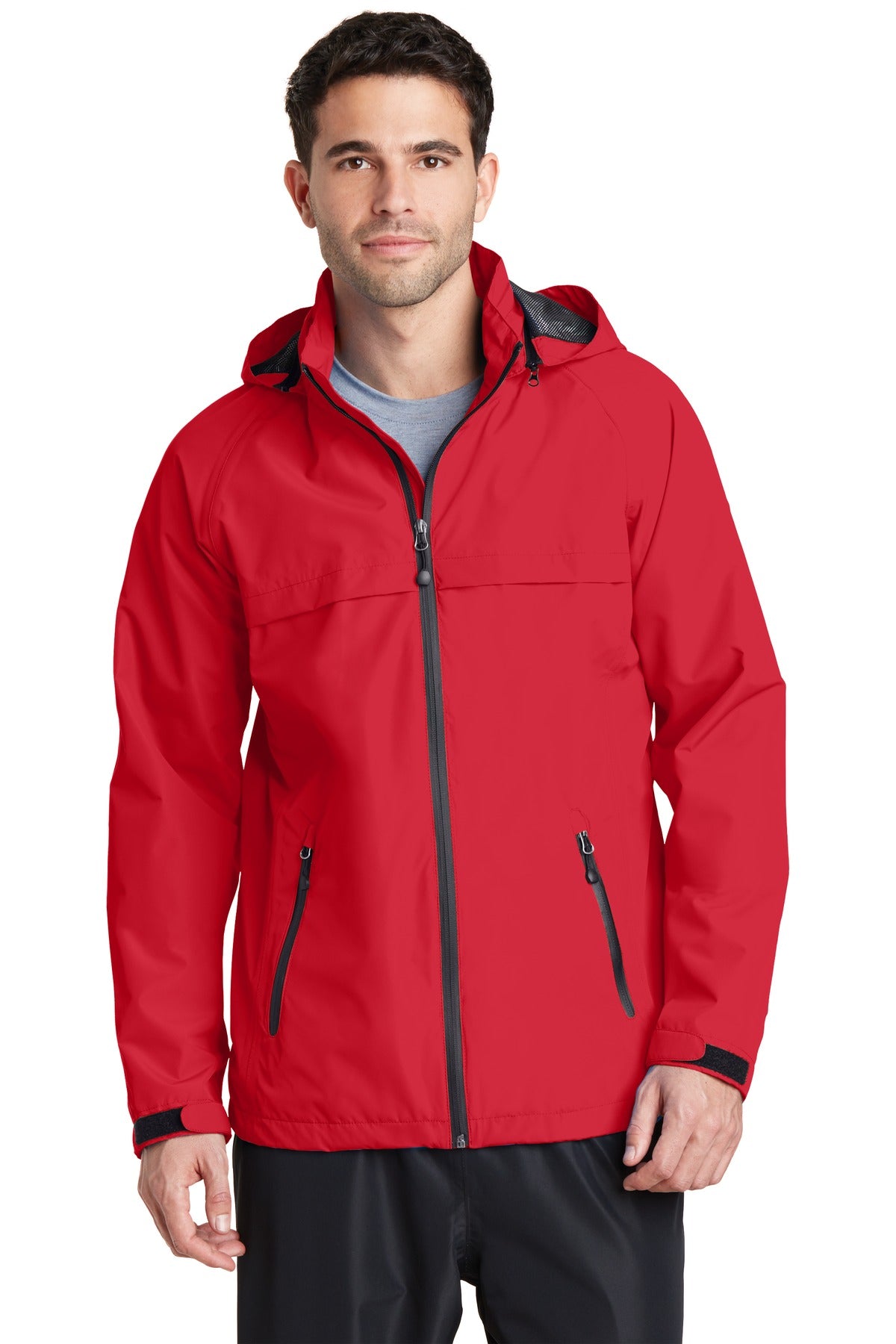 Custom Engine Red Torrent Waterproof Jacket J333, personalized by SanCanDo Swag in Argyle, TX