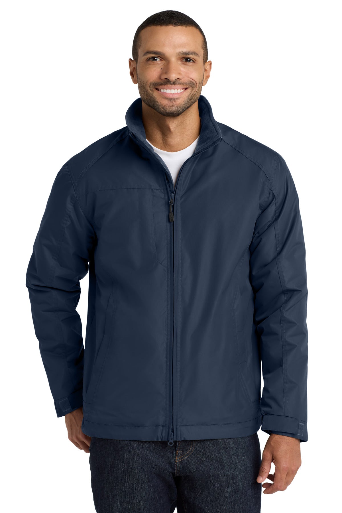 Custom True Navy/ True Navy Challenger II Jacket J354, personalized by SanCanDo Swag in Argyle, TX