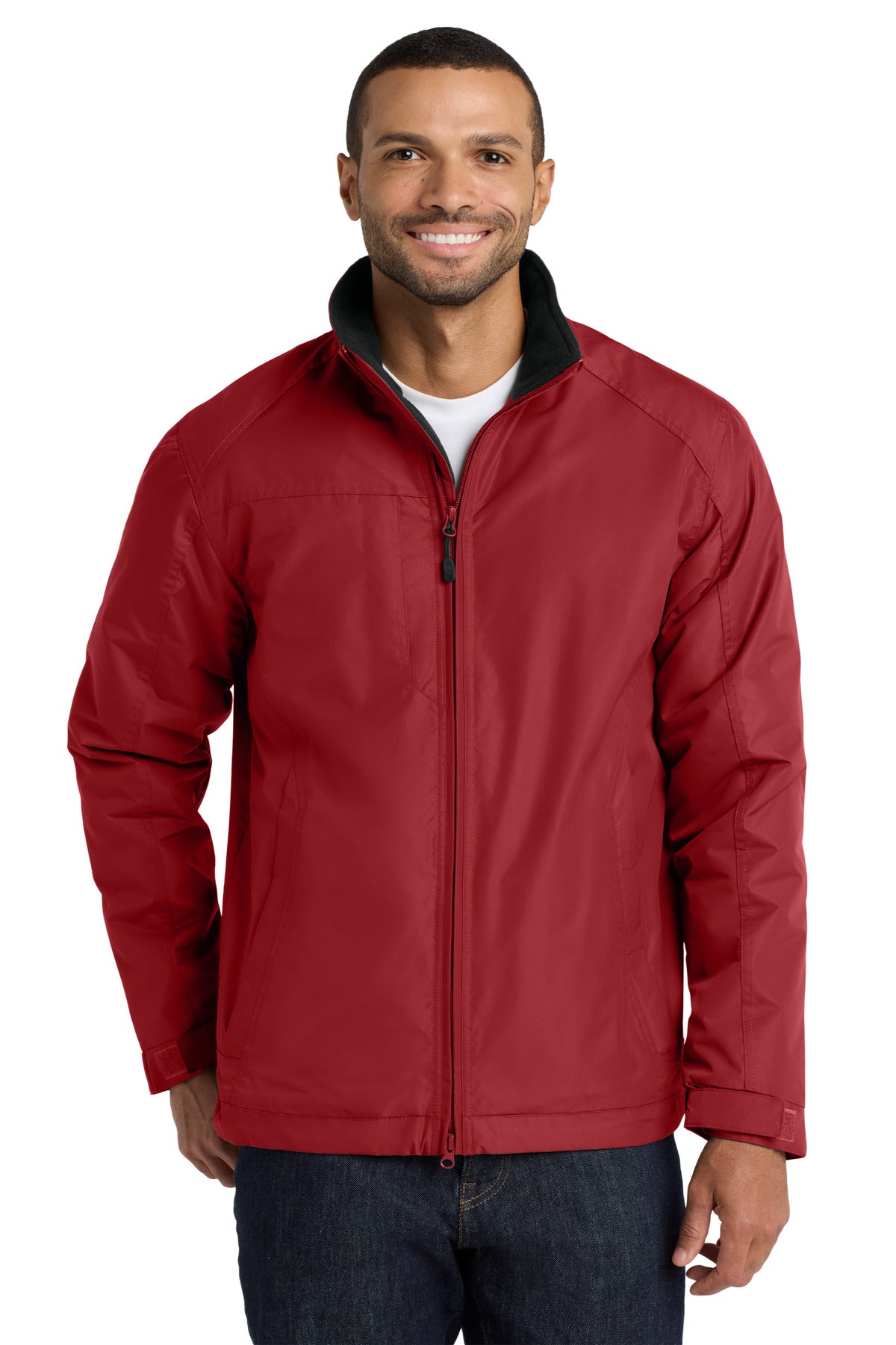 Custom True Red/ True Black Challenger II Jacket J354, personalized by SanCanDo Swag in Argyle, TX