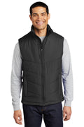 Custom Black/ Black Puffy Vest J709, personalized by SanCanDo Swag in Argyle, TX