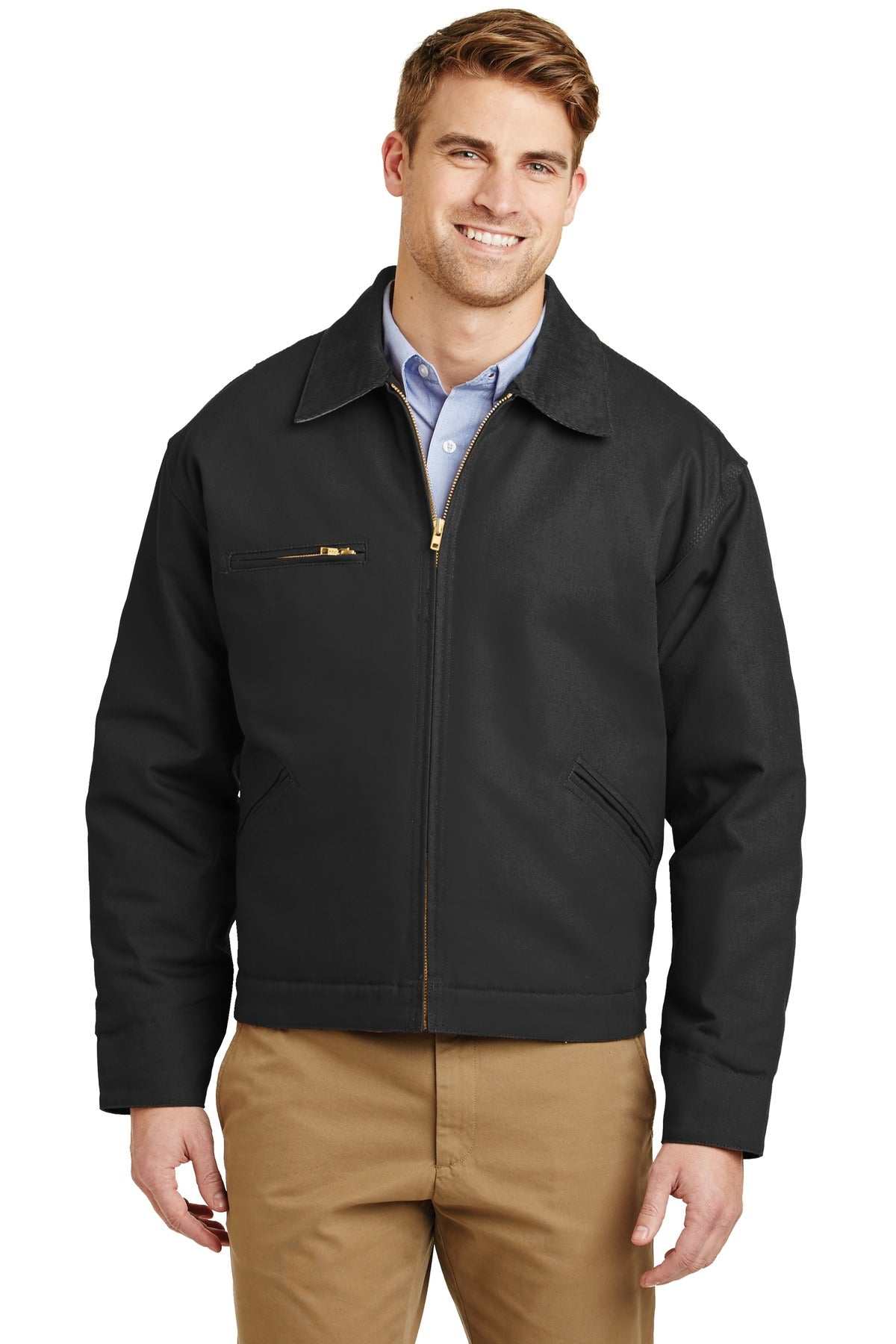 Custom Black Duck Cloth Work Jacket J763, personalized by SanCanDo Swag in Argyle, TX