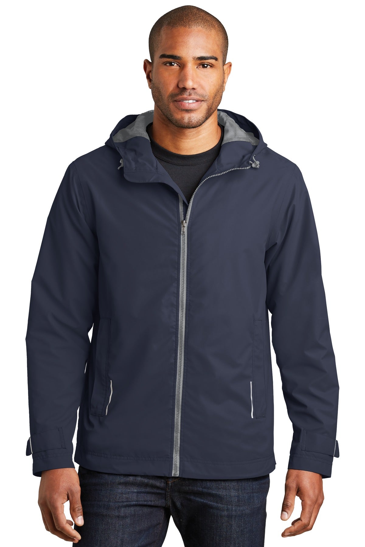 Custom Navy Northwest Slicker J7710, personalized by SanCanDo Swag in Argyle, TX