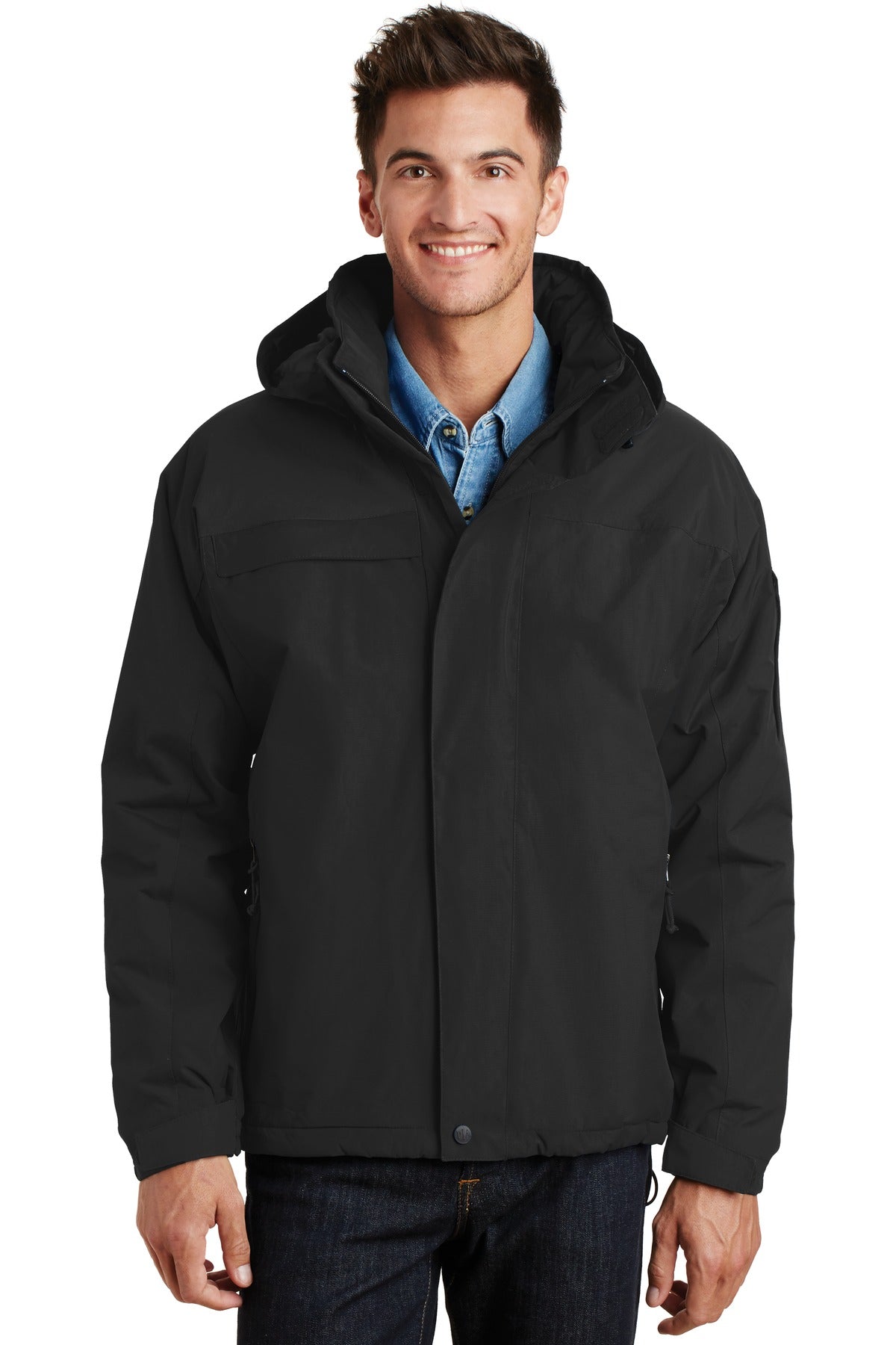 Custom Black/ Black Nootka Jacket J792, personalized by SanCanDo Swag in Argyle, TX