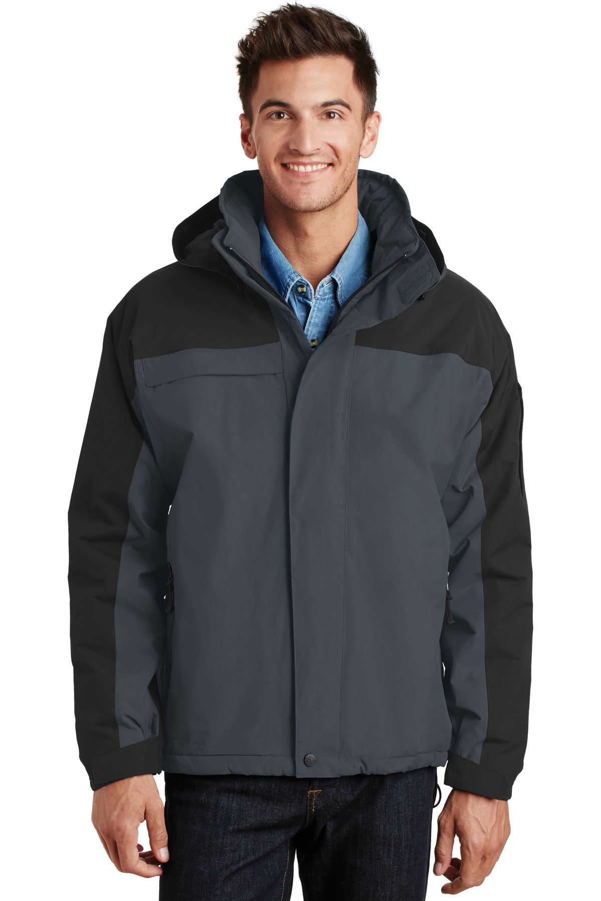 Custom Graphite/ Black Nootka Jacket J792, personalized by SanCanDo Swag in Argyle, TX