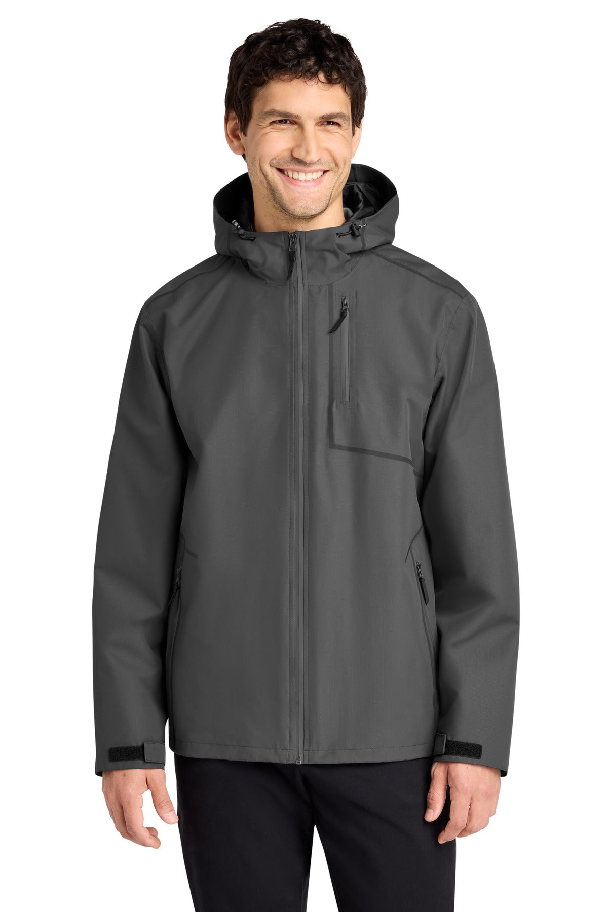Custom Graphite Collective Tech Outer Shell Jacket J920, personalized by SanCanDo Swag in Argyle, TX