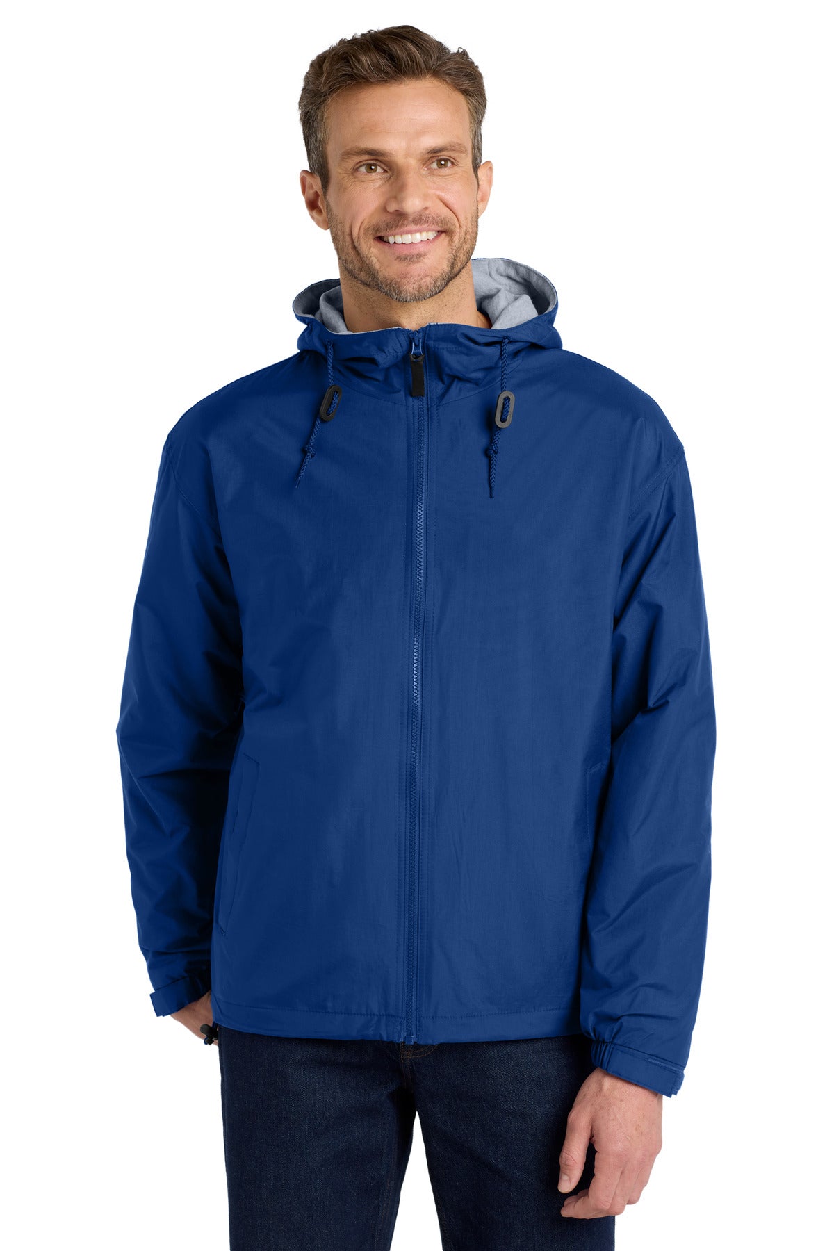 Custom Royal/ Light Oxford Team Jacket JP56, personalized by SanCanDo Swag in Argyle, TX
