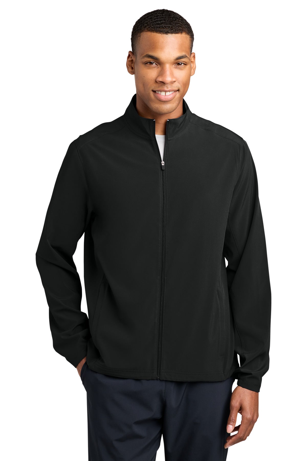 Custom Black Repeat Jacket JST480, personalized by SanCanDo Swag in Argyle, TX