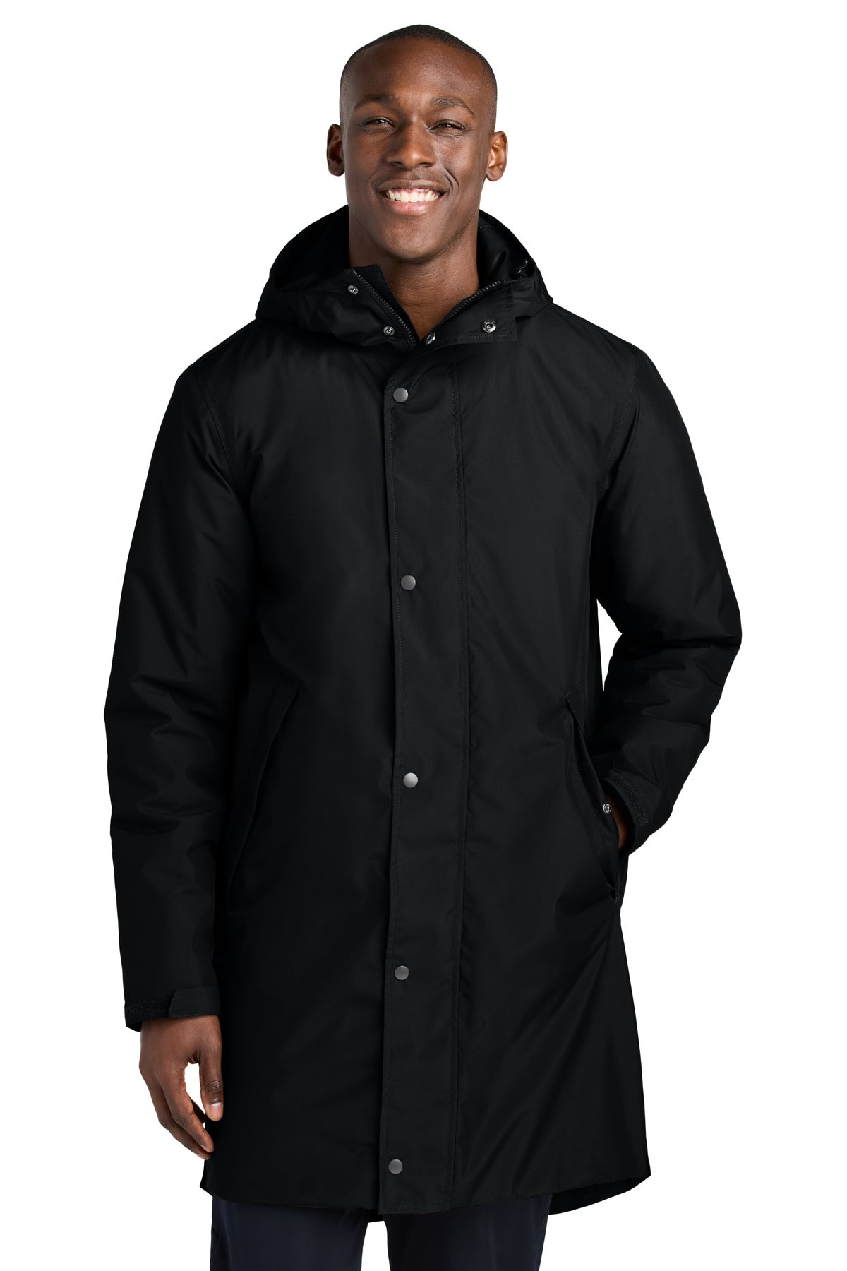Custom Black Waterproof Insulated Sideline Parka JST55, personalized by SanCanDo Swag in Argyle, TX