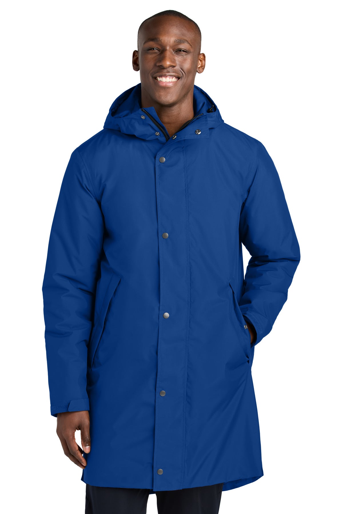 Custom True Royal Waterproof Insulated Sideline Parka JST55, personalized by SanCanDo Swag in Argyle, TX