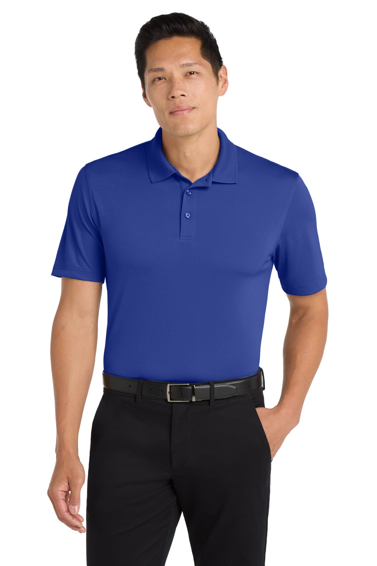 Custom True Royal Dry Zone UV Micro-Mesh Polo K110, personalized by SanCanDo Swag in Argyle, TX