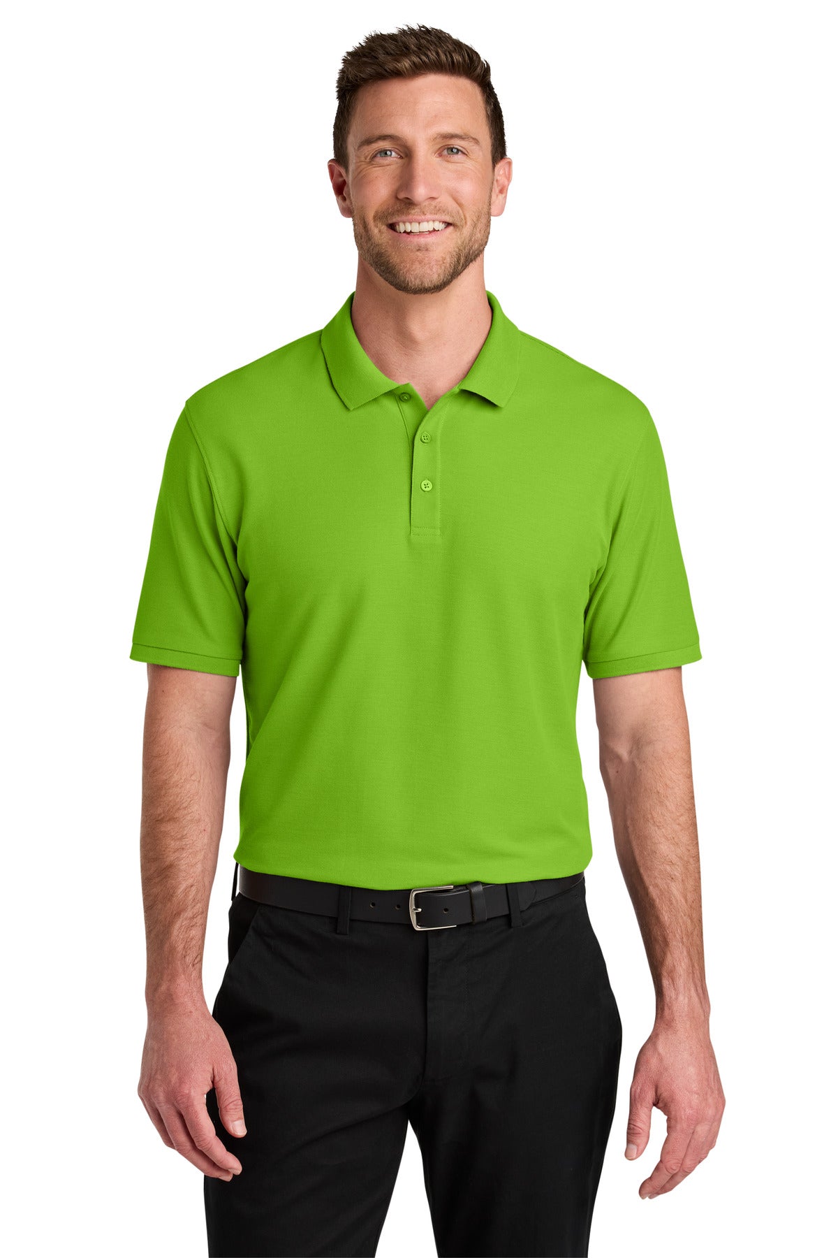 Custom Lime Wearever Signature Pique Polo K200, personalized by SanCanDo Swag in Argyle, TX