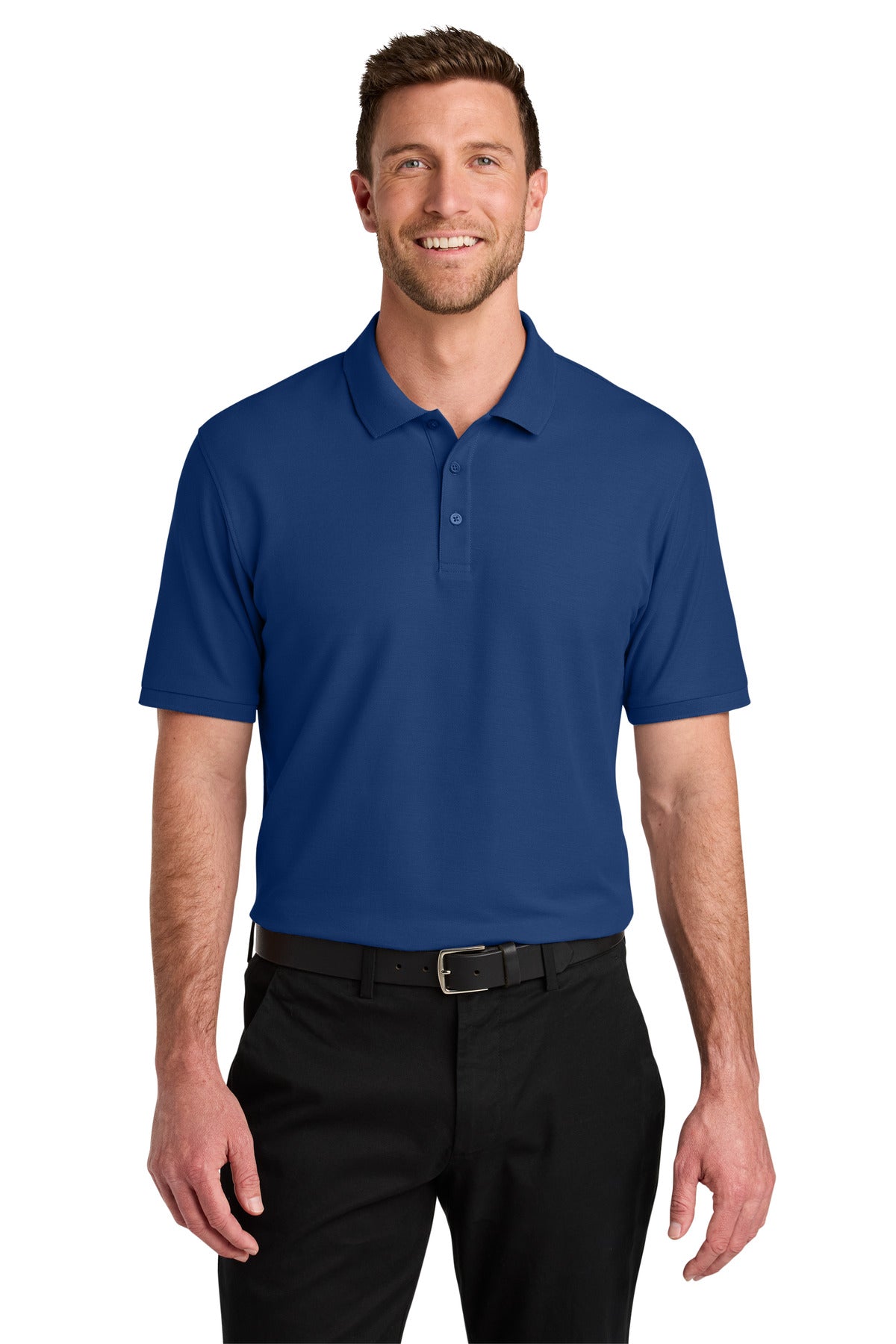 Custom Royal Wearever Signature Pique Polo K200, personalized by SanCanDo Swag in Argyle, TX