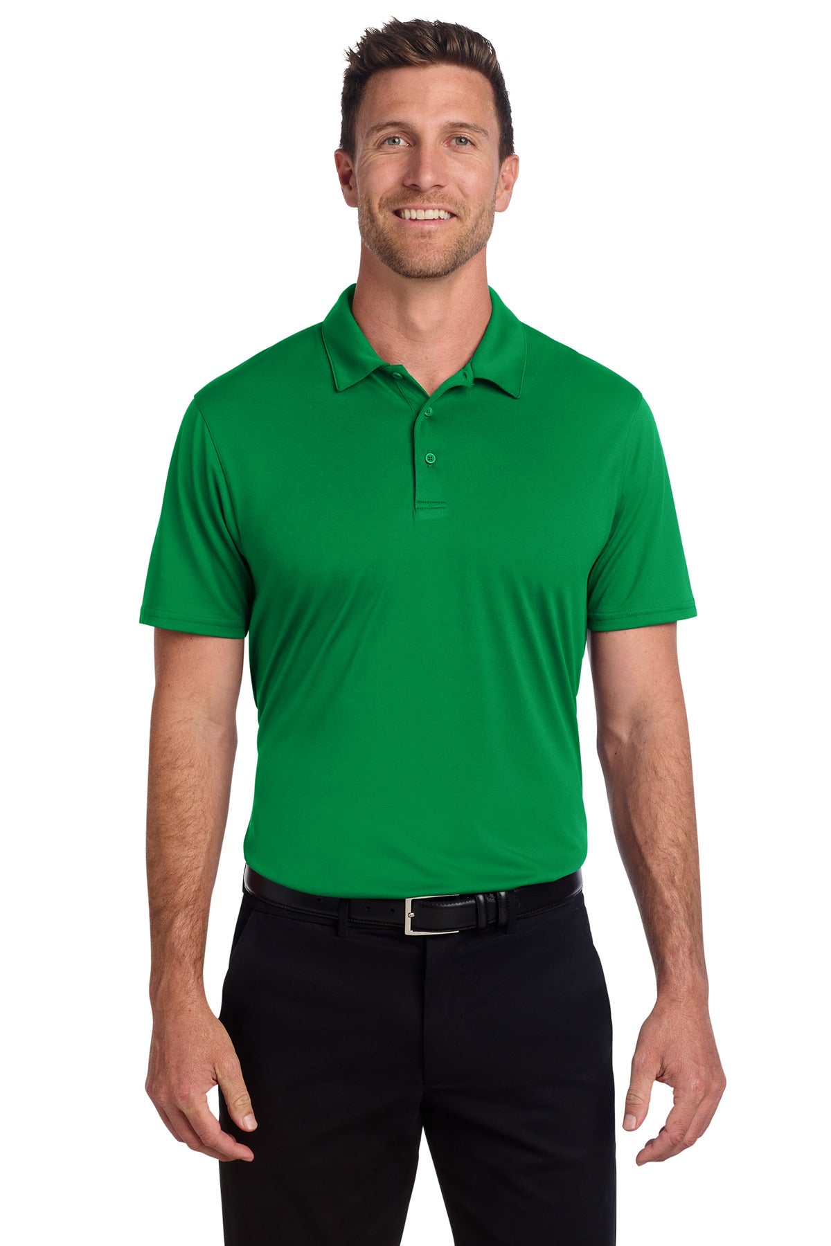 Custom Spring Green Performance Staff Polo K398, personalized by SanCanDo Swag in Argyle, TX