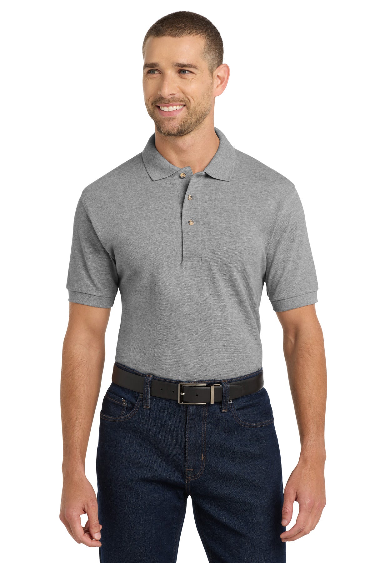 Custom Oxford Heavyweight Cotton Pique Polo K420, personalized by SanCanDo Swag in Argyle, TX