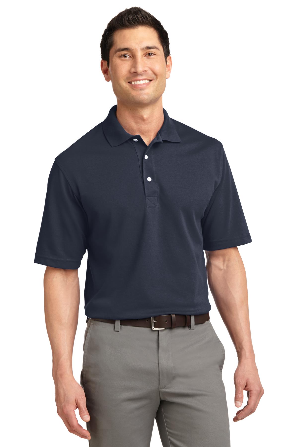 Custom Classic Navy Rapid Dry Polo K455, personalized by SanCanDo Swag in Argyle, TX