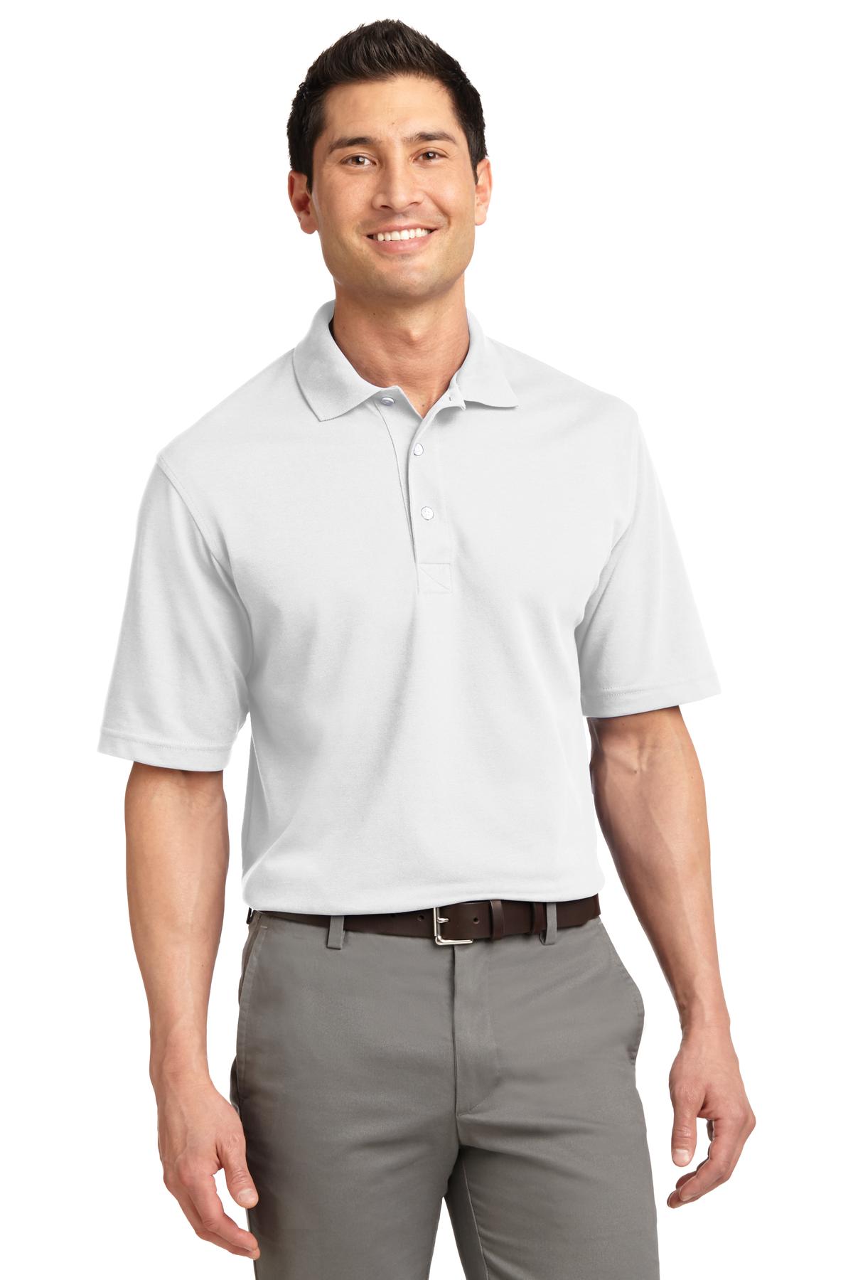 Custom White Rapid Dry Polo K455, personalized by SanCanDo Swag in Argyle, TX
