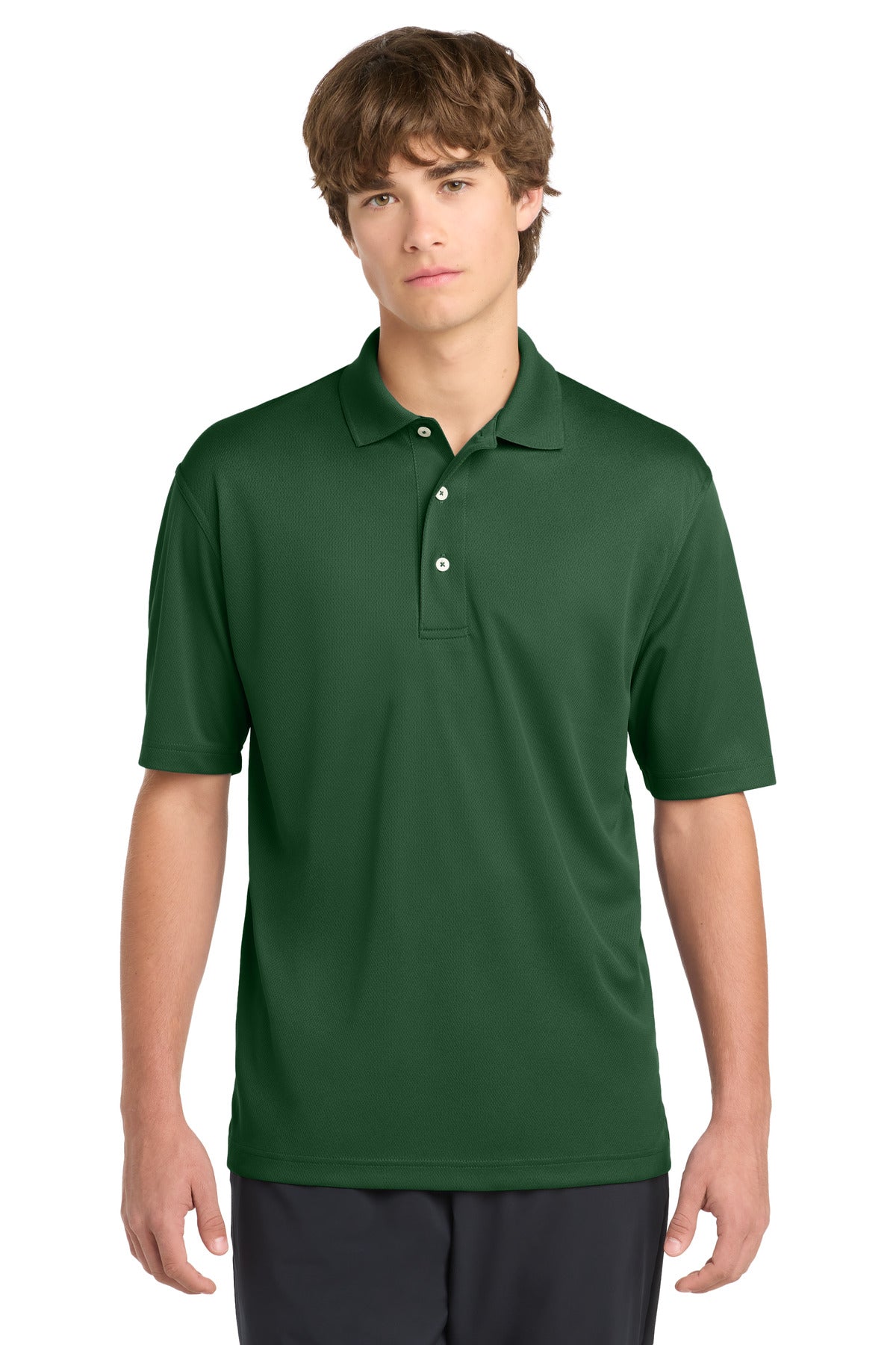 Custom Forest Green Dri-Mesh Polo K469, personalized by SanCanDo Swag in Argyle, TX