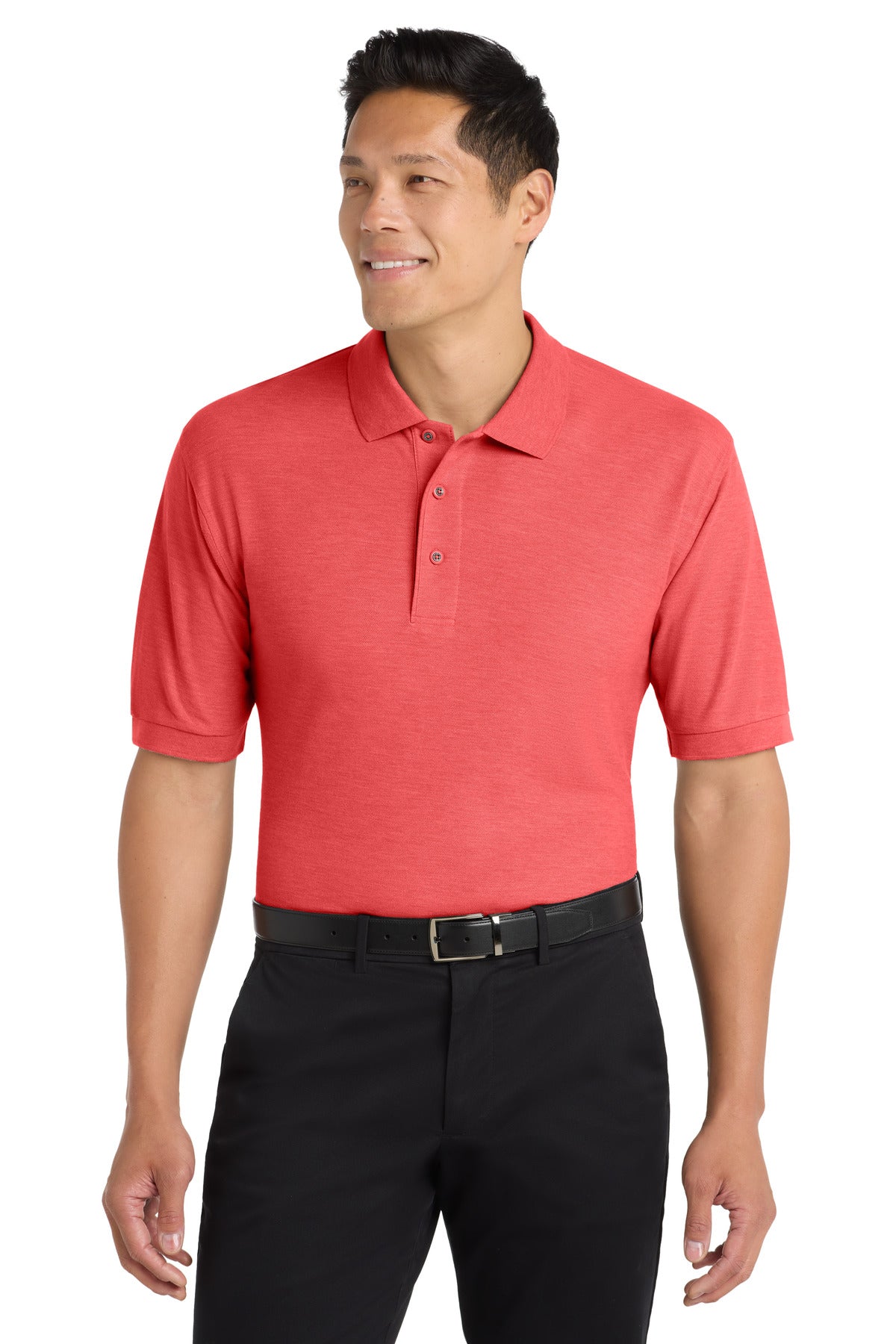 Custom Hibiscus Silk Touch Polo K500, personalized by SanCanDo Swag in Argyle, TX