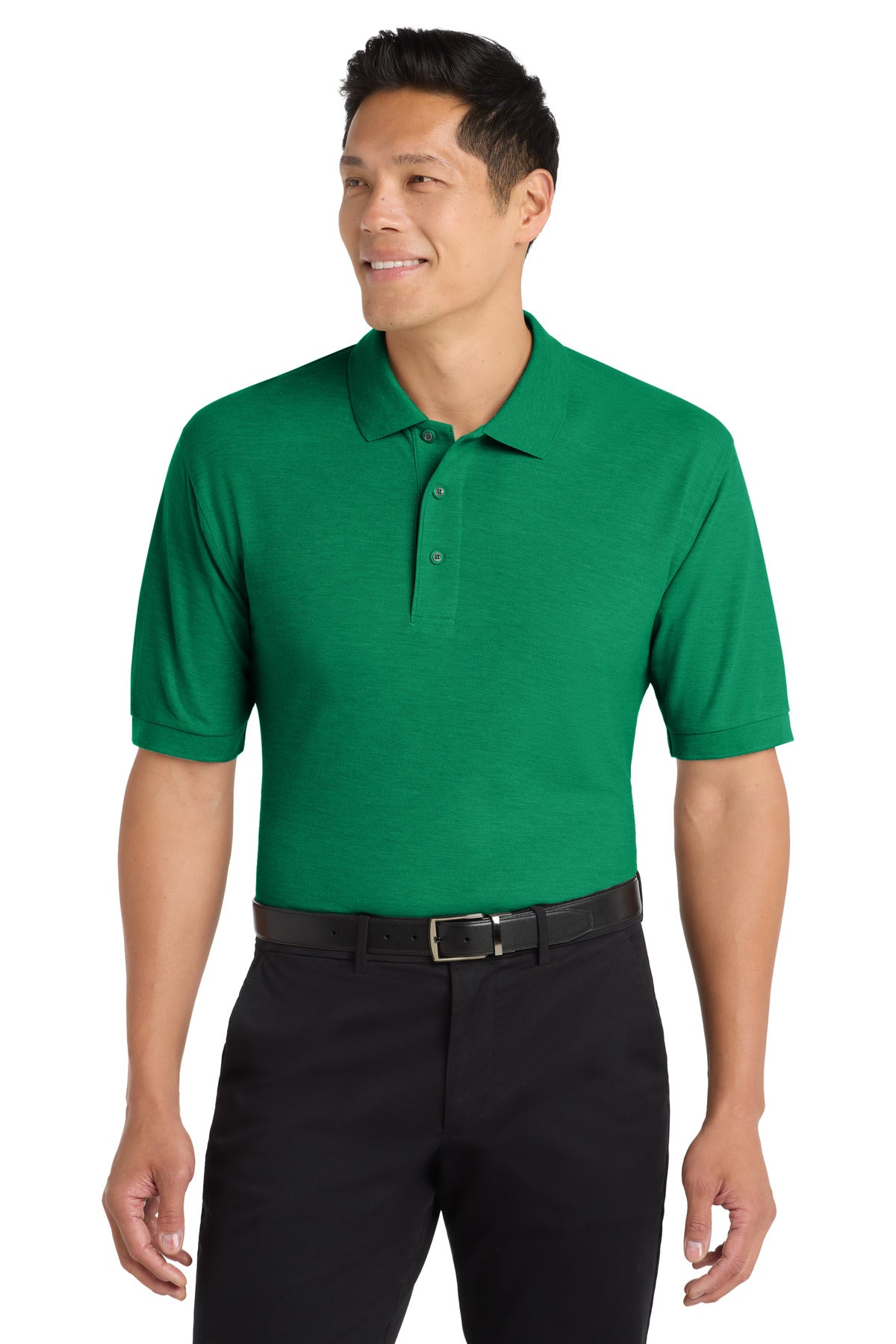Custom Kelly Green Silk Touch Polo K500, personalized by SanCanDo Swag in Argyle, TX