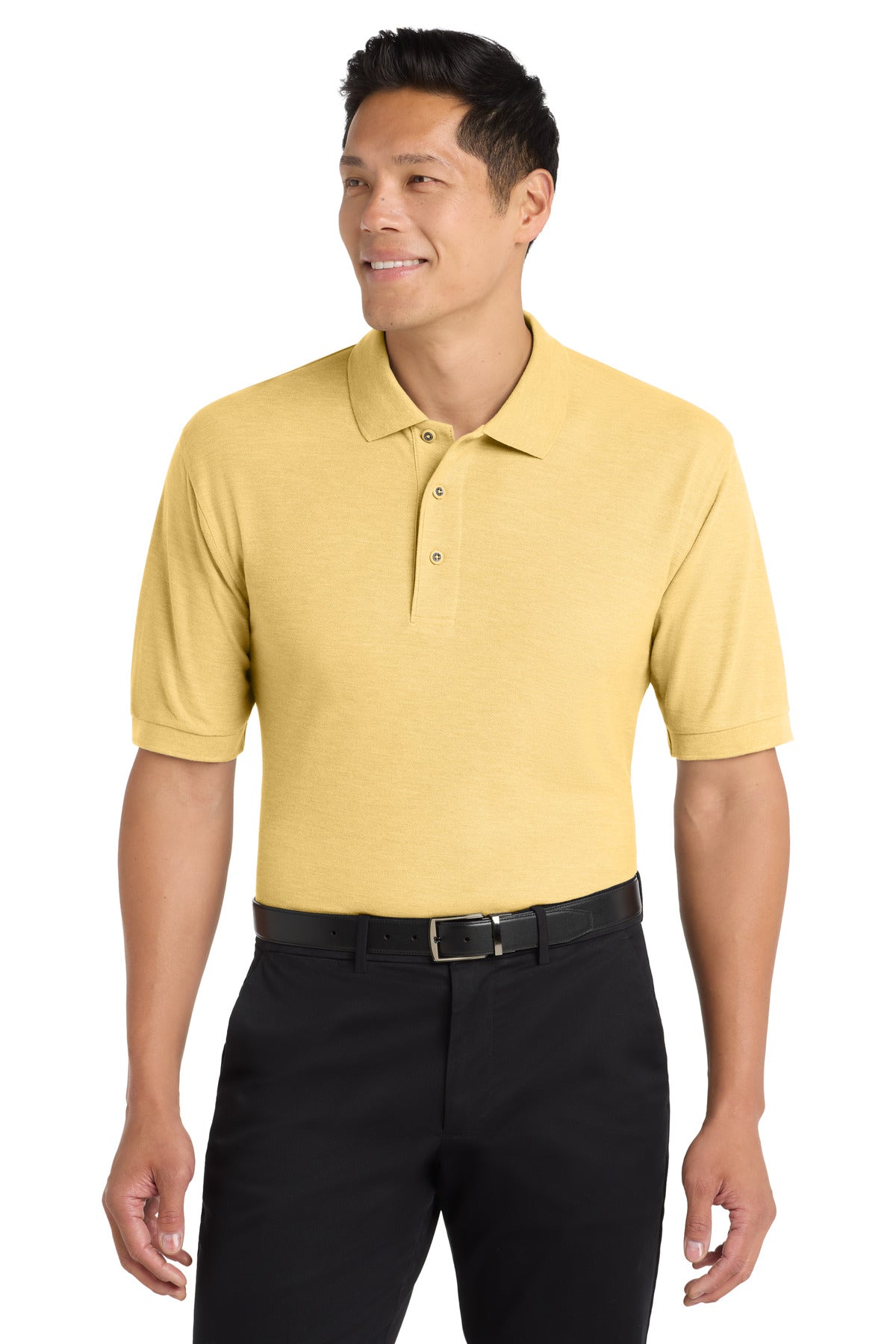 Custom Banana Silk Touch Polo K500, personalized by SanCanDo Swag in Argyle, TX