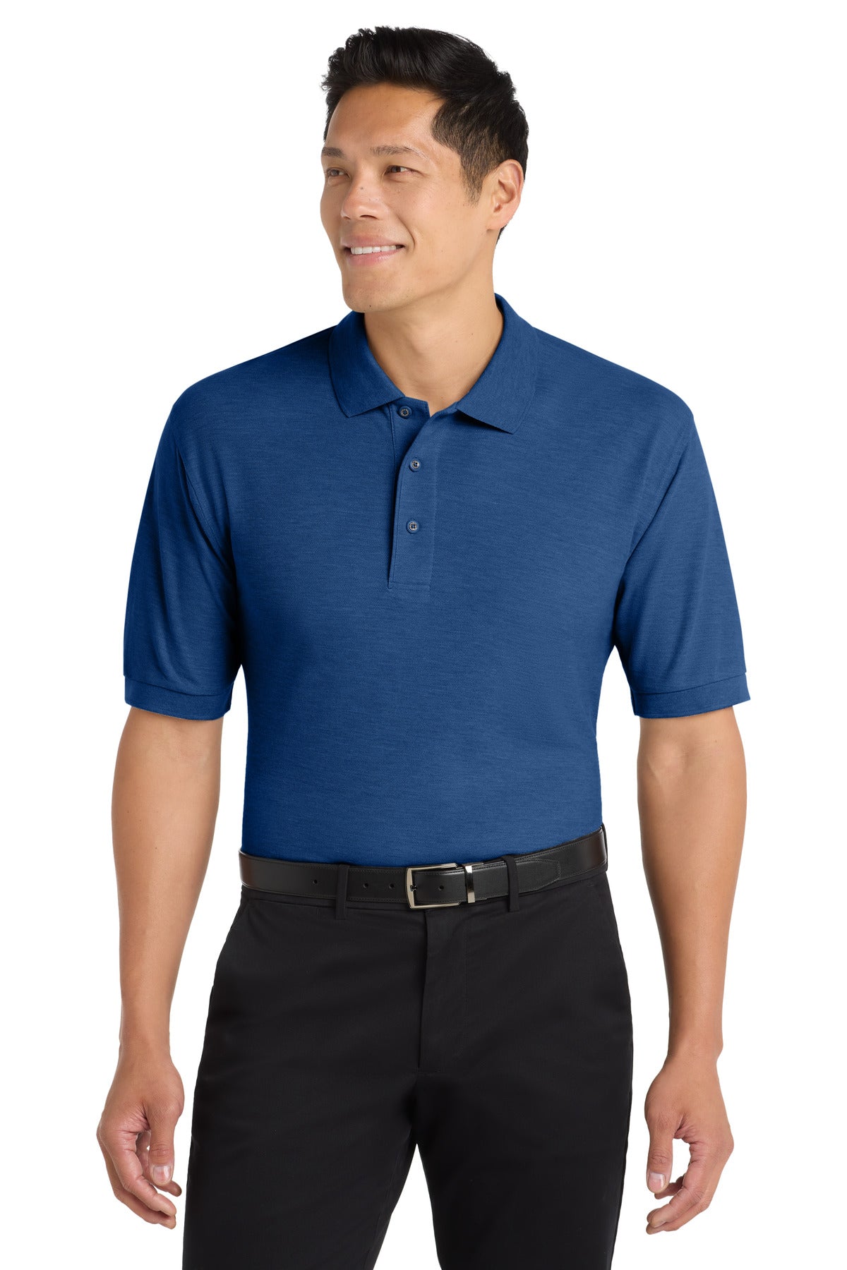 Custom Royal Extended Size Silk Touch Polo K500ES, personalized by SanCanDo Swag in Argyle, TX