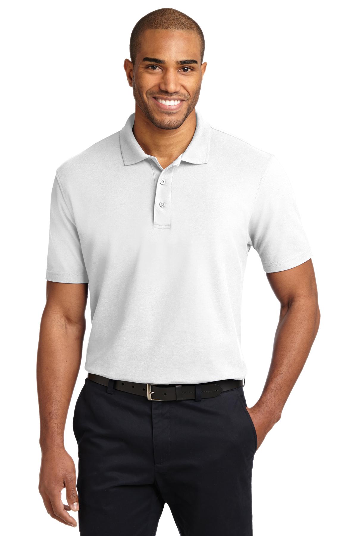 Custom White Stain-Release Polo K510, personalized by SanCanDo Swag in Argyle, TX