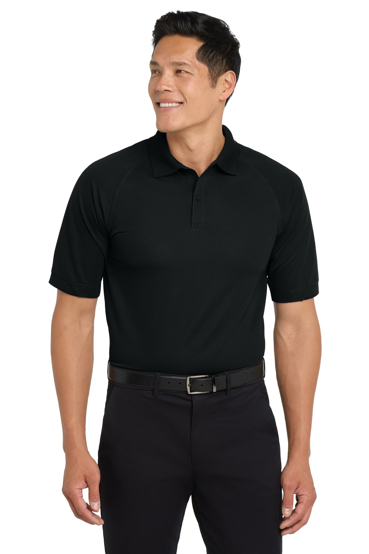 Custom Black Dry Zone Ottoman Polo K525, personalized by SanCanDo Swag in Argyle, TX