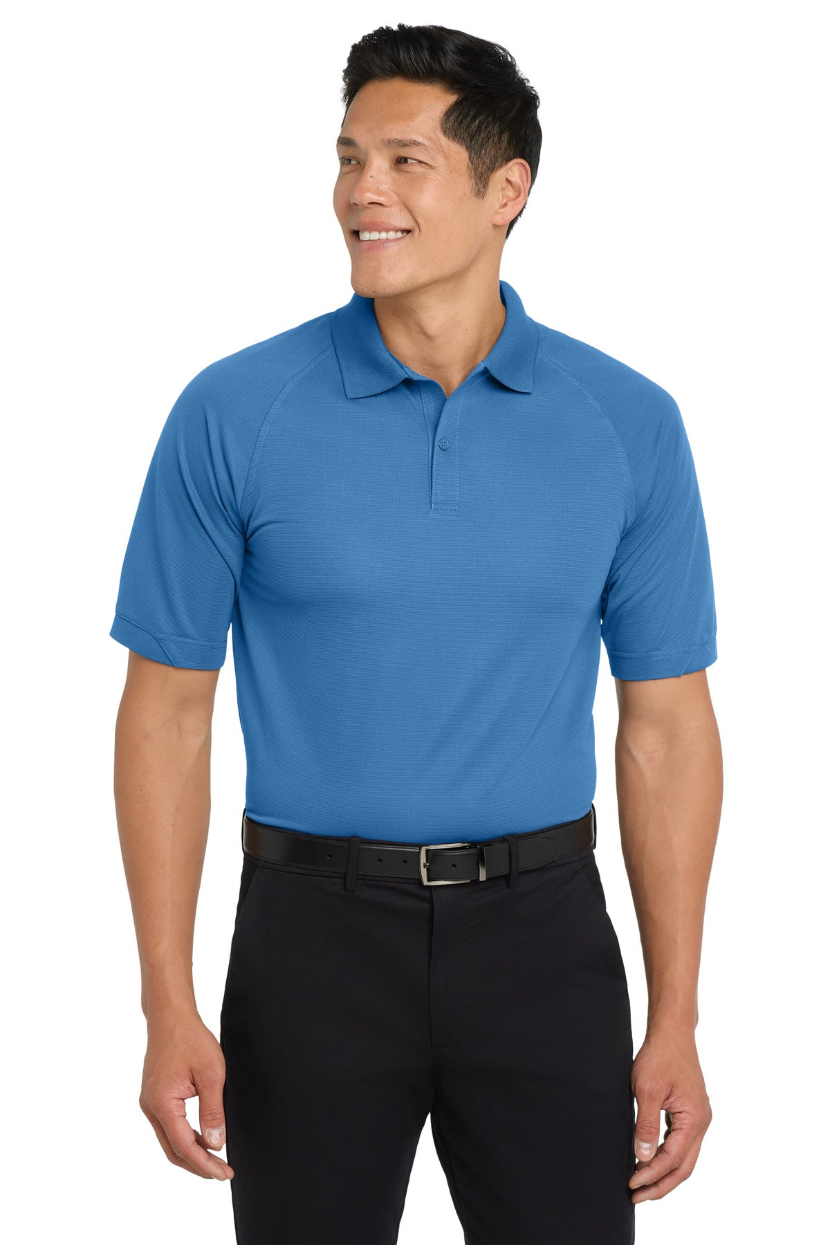 Custom Blue Lake Dry Zone Ottoman Polo K525, personalized by SanCanDo Swag in Argyle, TX