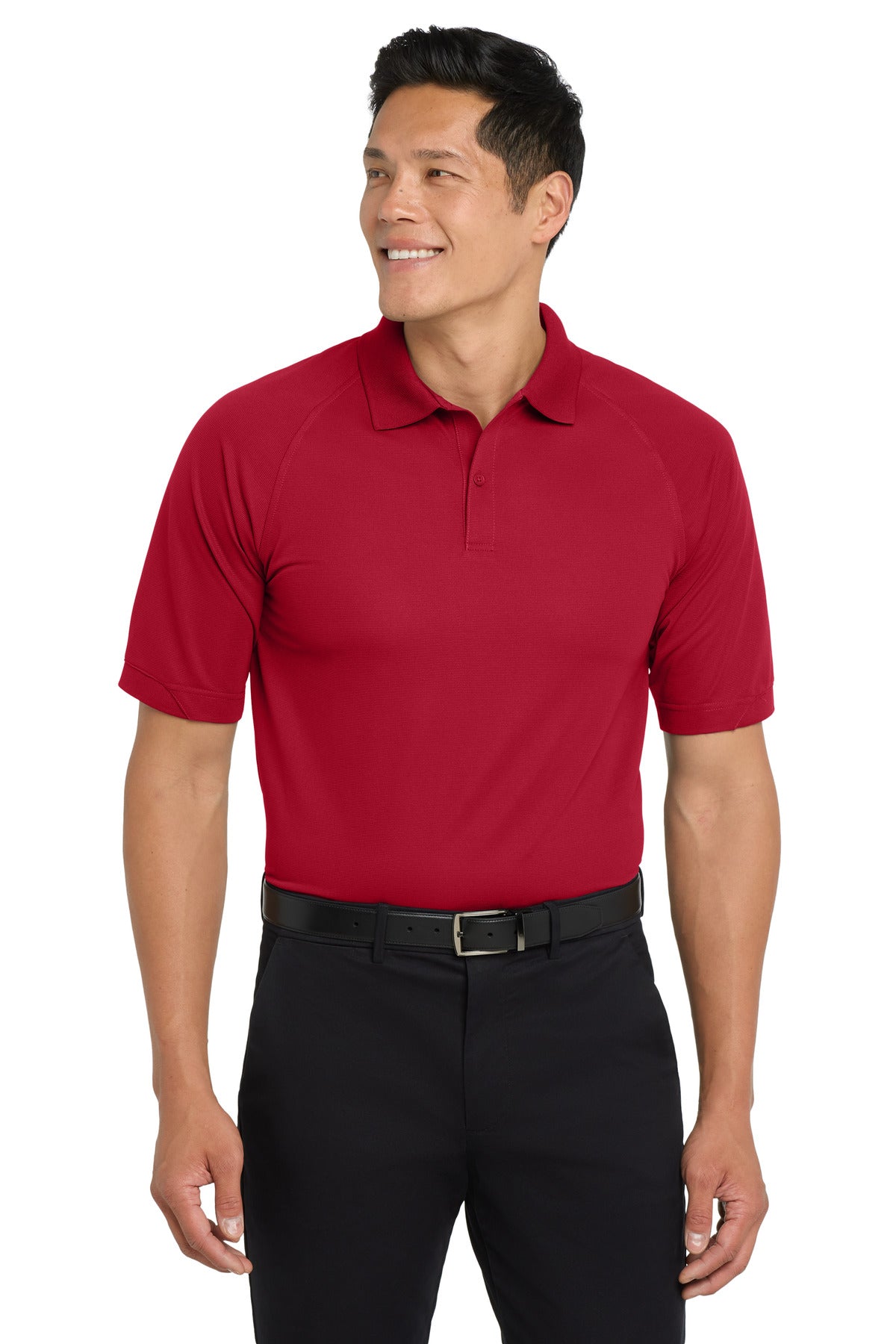 Custom Engine Red Dry Zone Ottoman Polo K525, personalized by SanCanDo Swag in Argyle, TX