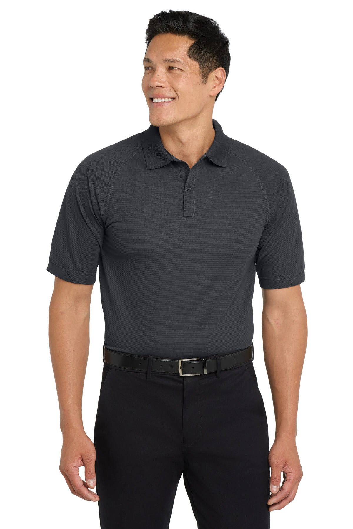 Custom Iron Grey Dry Zone Ottoman Polo K525, personalized by SanCanDo Swag in Argyle, TX