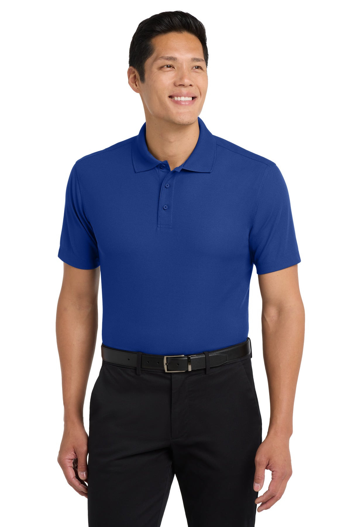 Custom True Royal Dry Zone Grid Polo K572, personalized by SanCanDo Swag in Argyle, TX