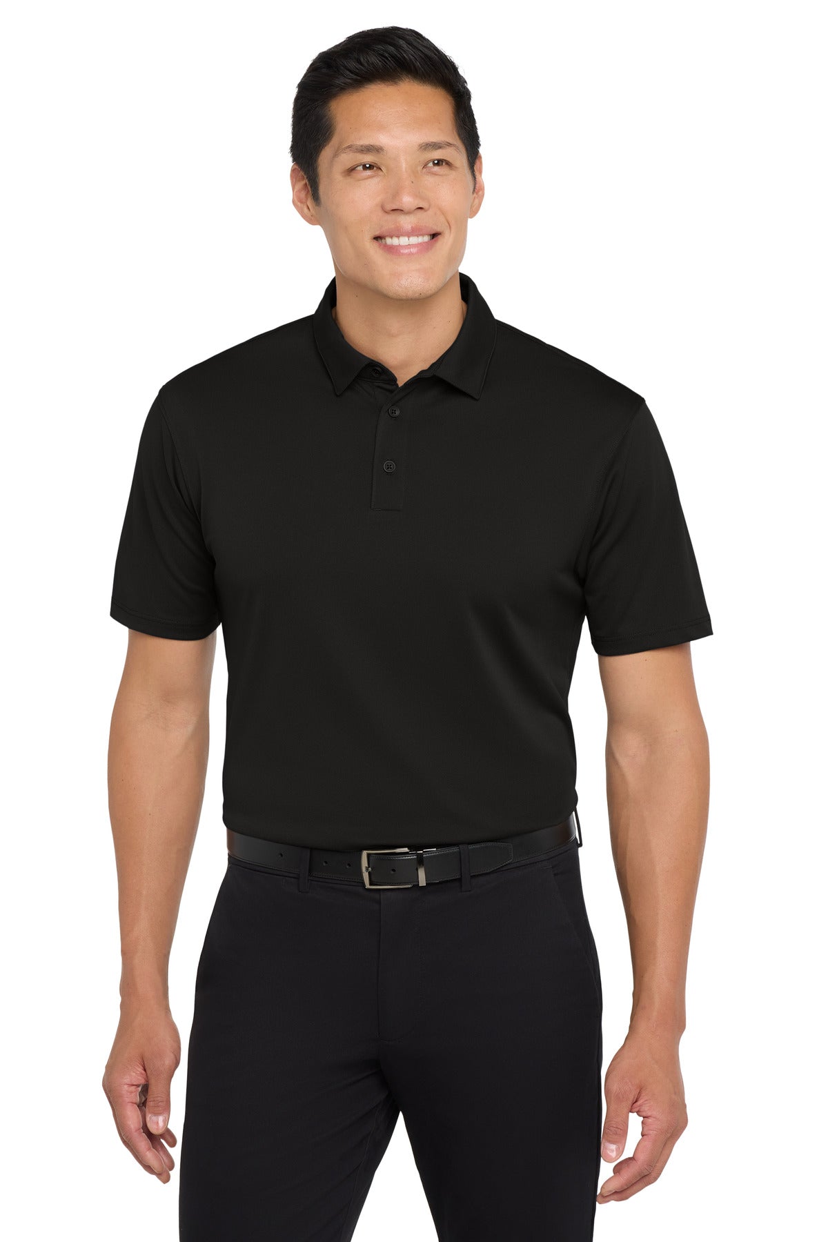 Custom Black UV Choice Pique Polo K750, personalized by SanCanDo Swag in Argyle, TX