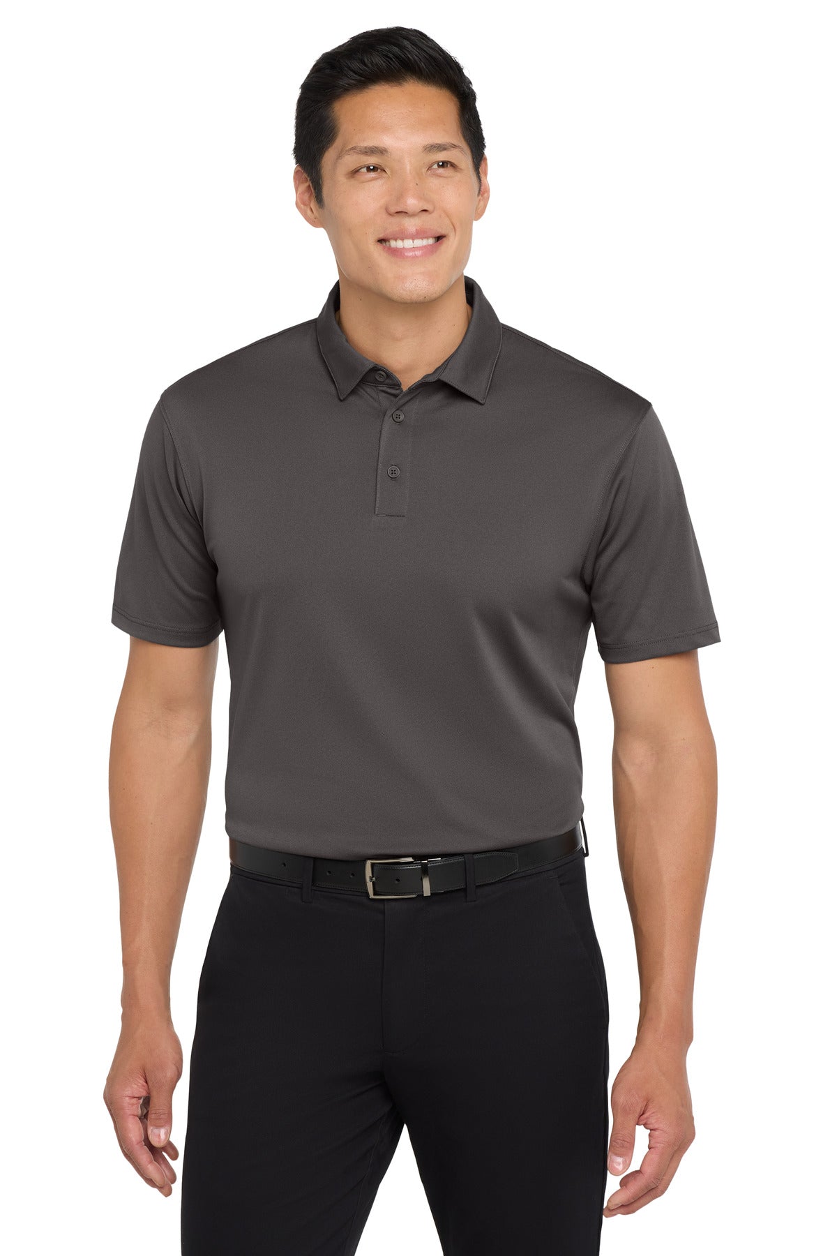 Custom Sterling Grey UV Choice Pique Polo K750, personalized by SanCanDo Swag in Argyle, TX