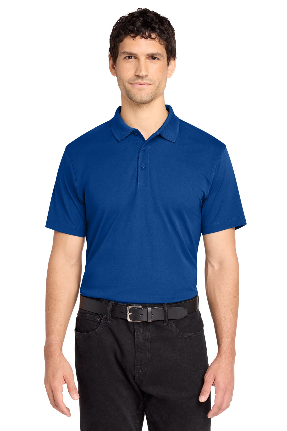 Custom True Royal C-FREE Performance Polo K863, personalized by SanCanDo Swag in Argyle, TX