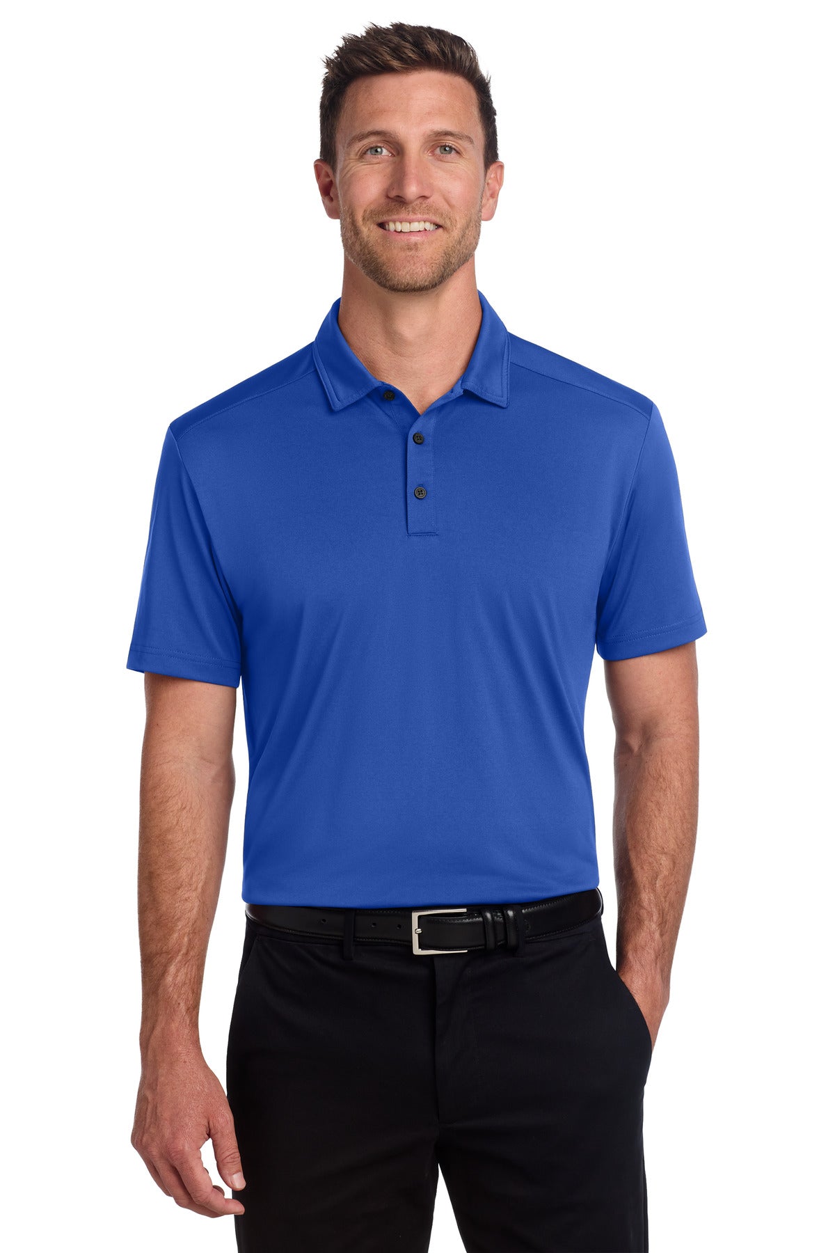 Custom True Royal C-FREE Snag-Proof Polo K864, personalized by SanCanDo Swag in Argyle, TX