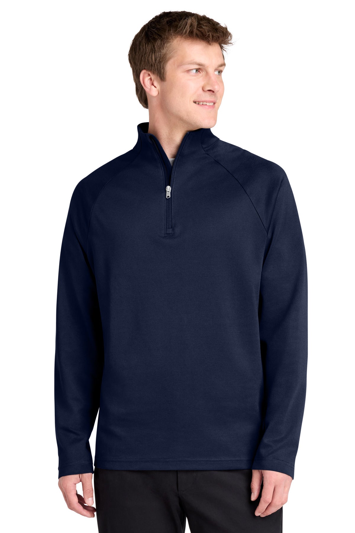 Custom True Navy C-FREE Cypress 1/4-Zip K870, personalized by SanCanDo Swag in Argyle, TX