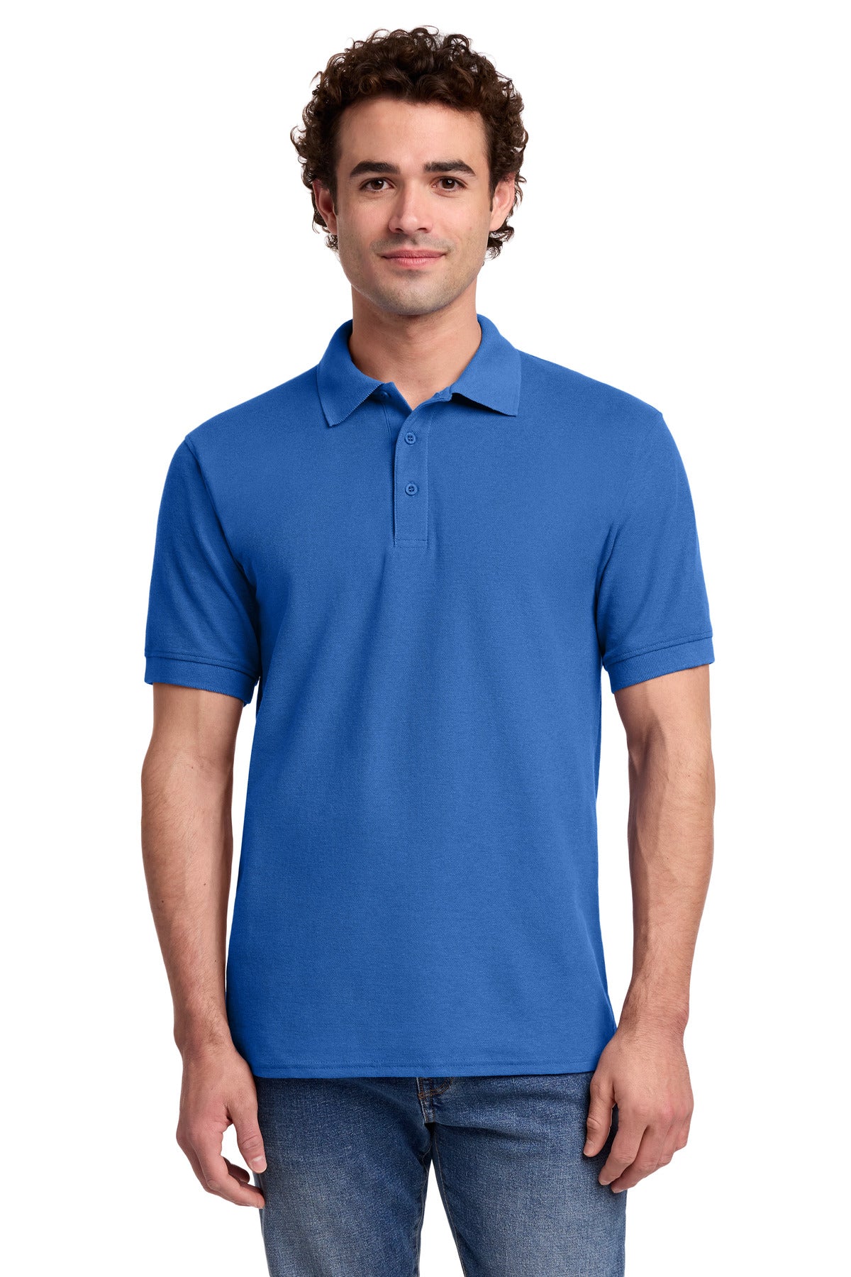 Custom Royal Core Blend Pique Polo KP155, personalized by SanCanDo Swag in Argyle, TX