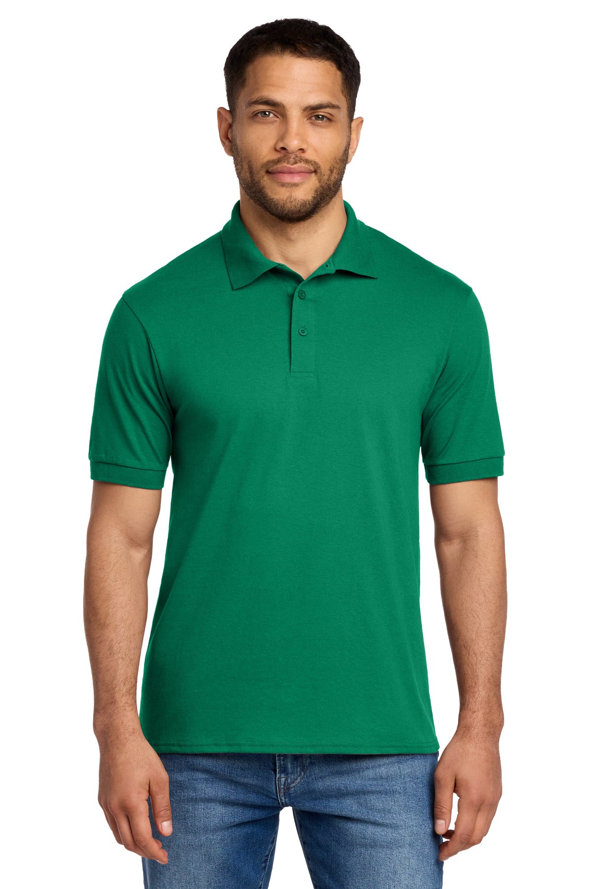 Custom Kelly Core Blend Jersey Knit Polo KP55, personalized by SanCanDo Swag in Argyle, TX