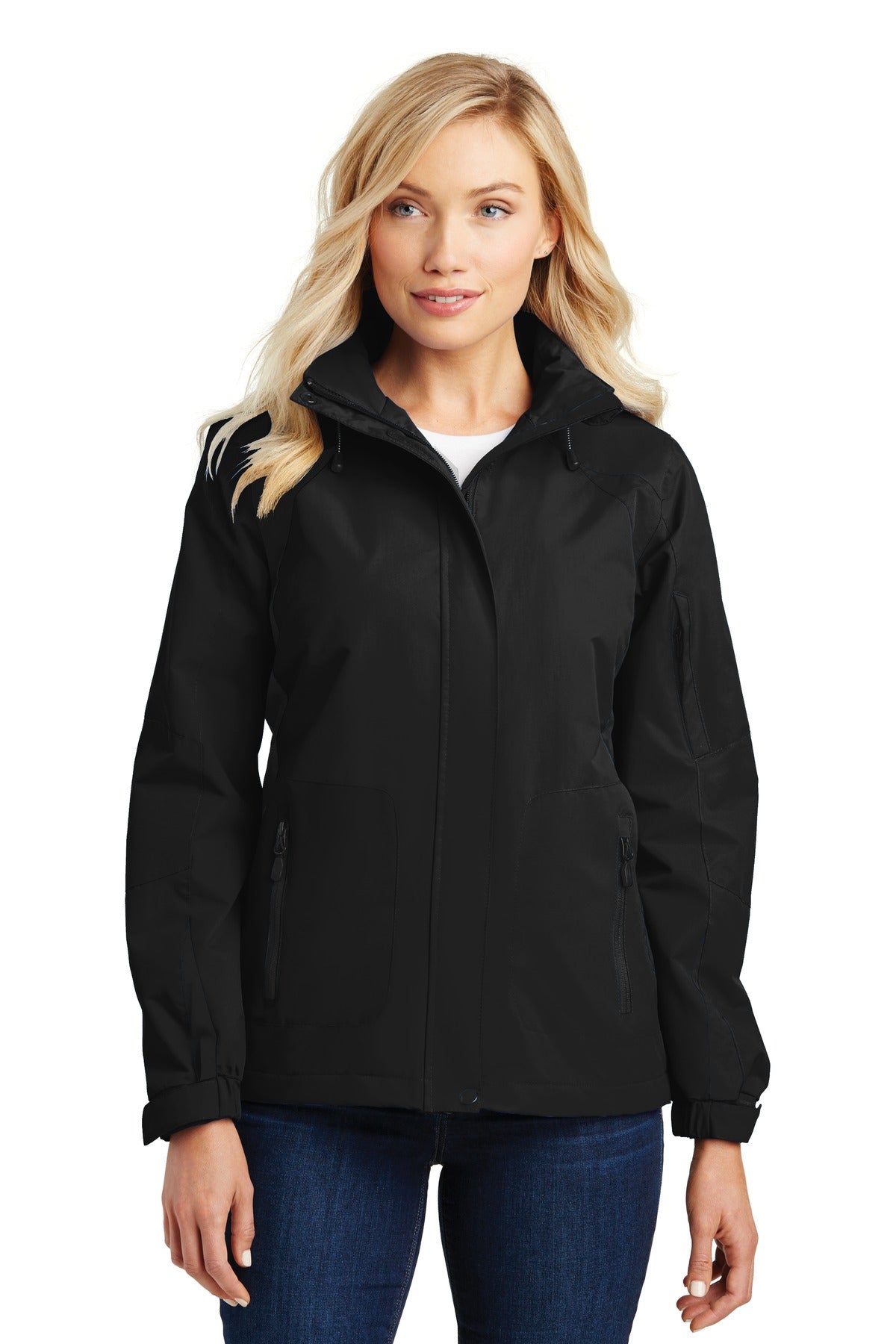Custom Black/ Black Women's All-Season II Jacket L304, personalized by SanCanDo Swag in Argyle, TX
